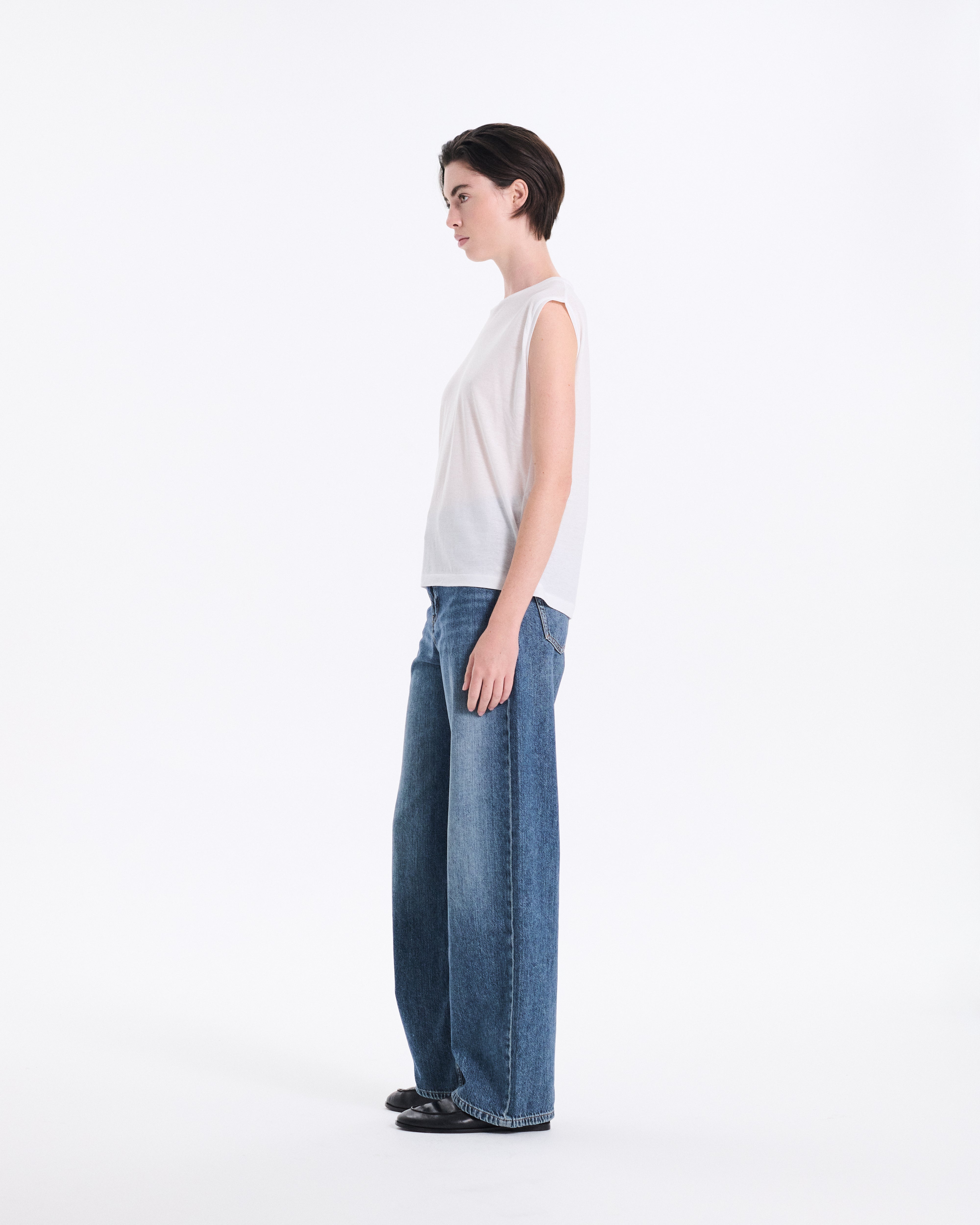 Sheer Sleeveless T-Shirt