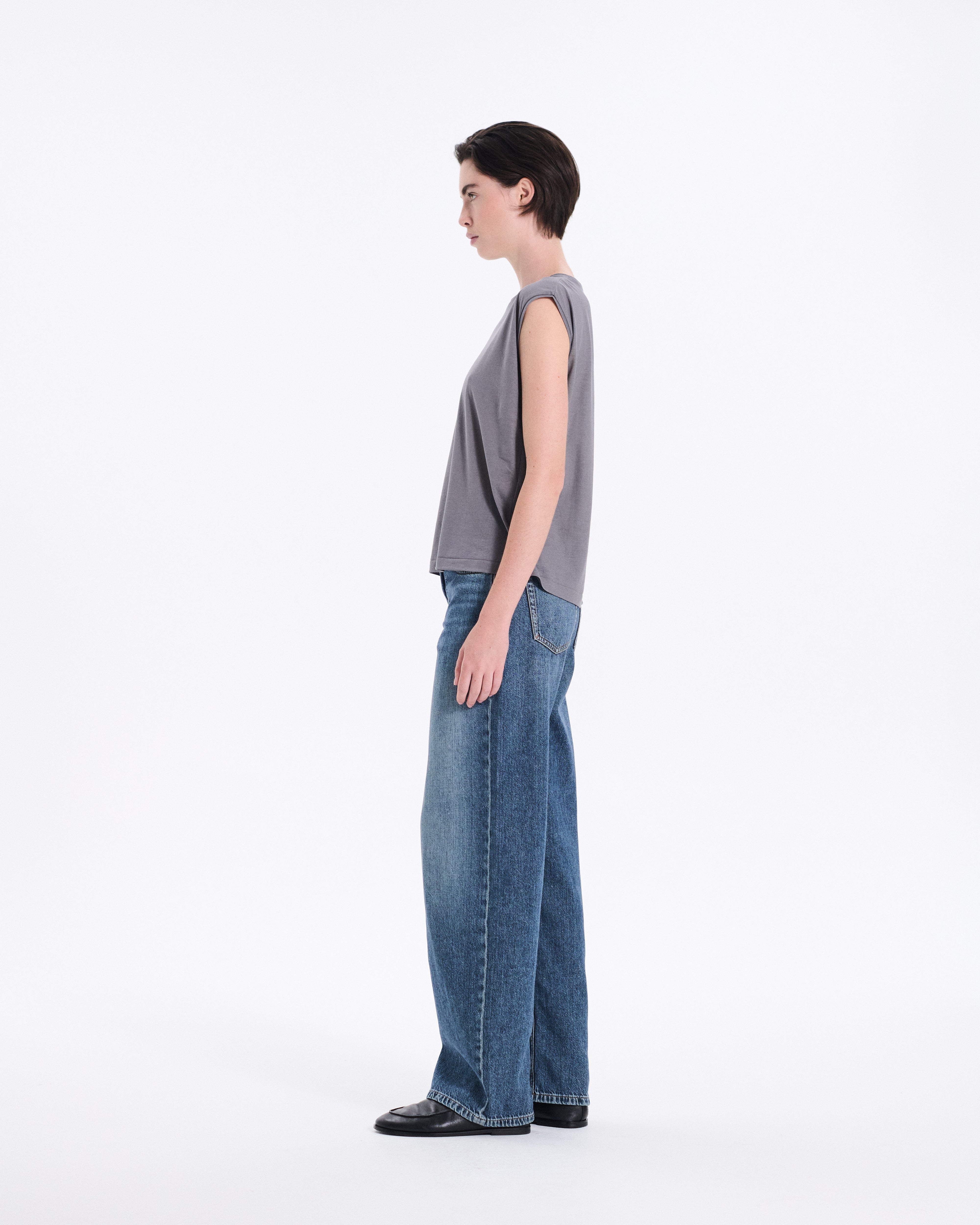 Sheer Sleeveless T-Shirt