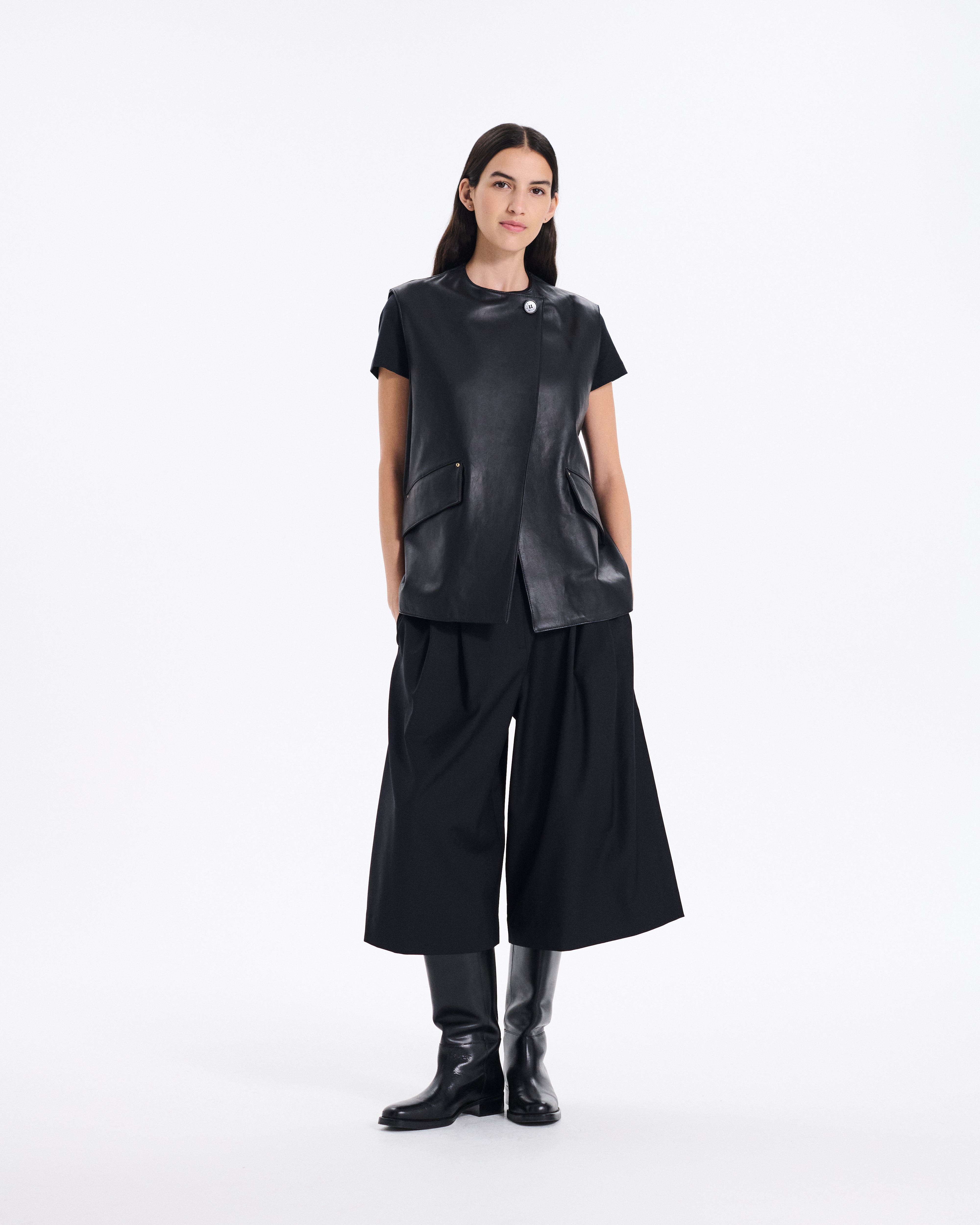 Climpy Leather Gilet