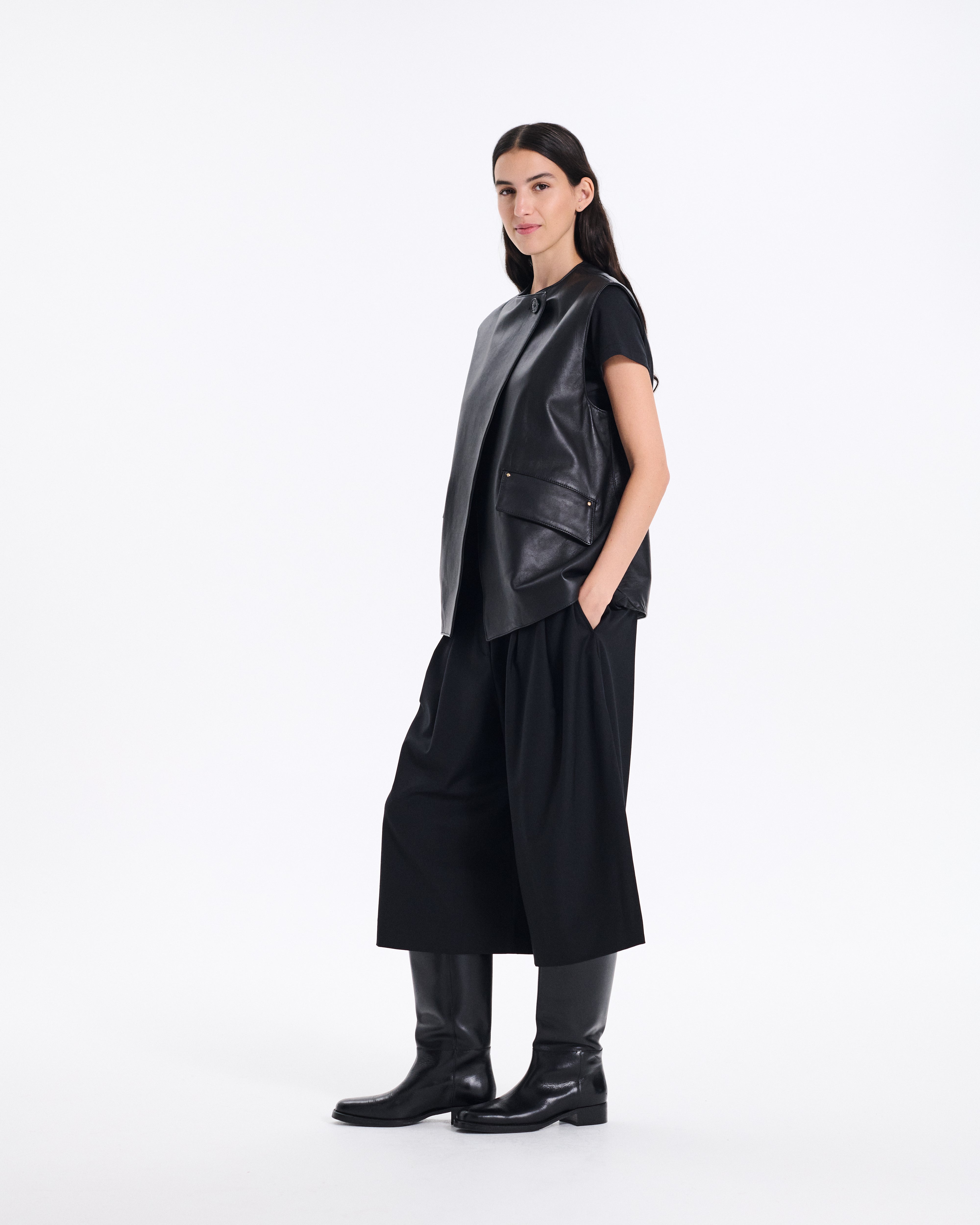 Climpy Leather Gilet