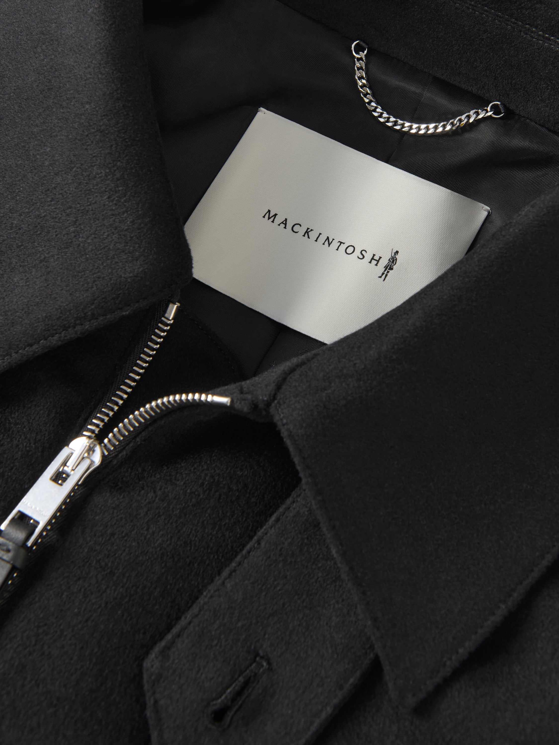バーガム カシミアジップアップジャケット（ブラック） – Mackintosh
