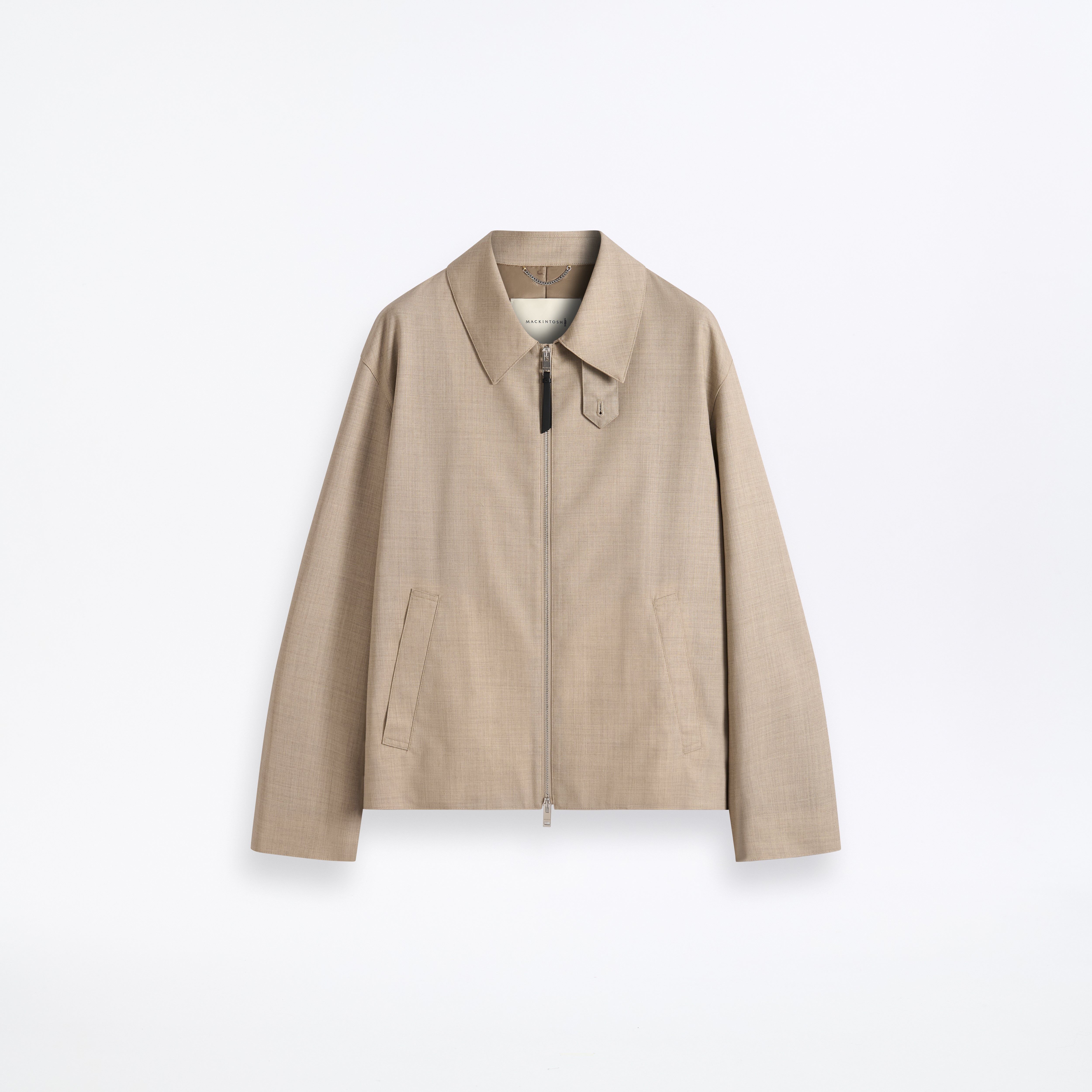 Birgham Wool Zip-up Jacket