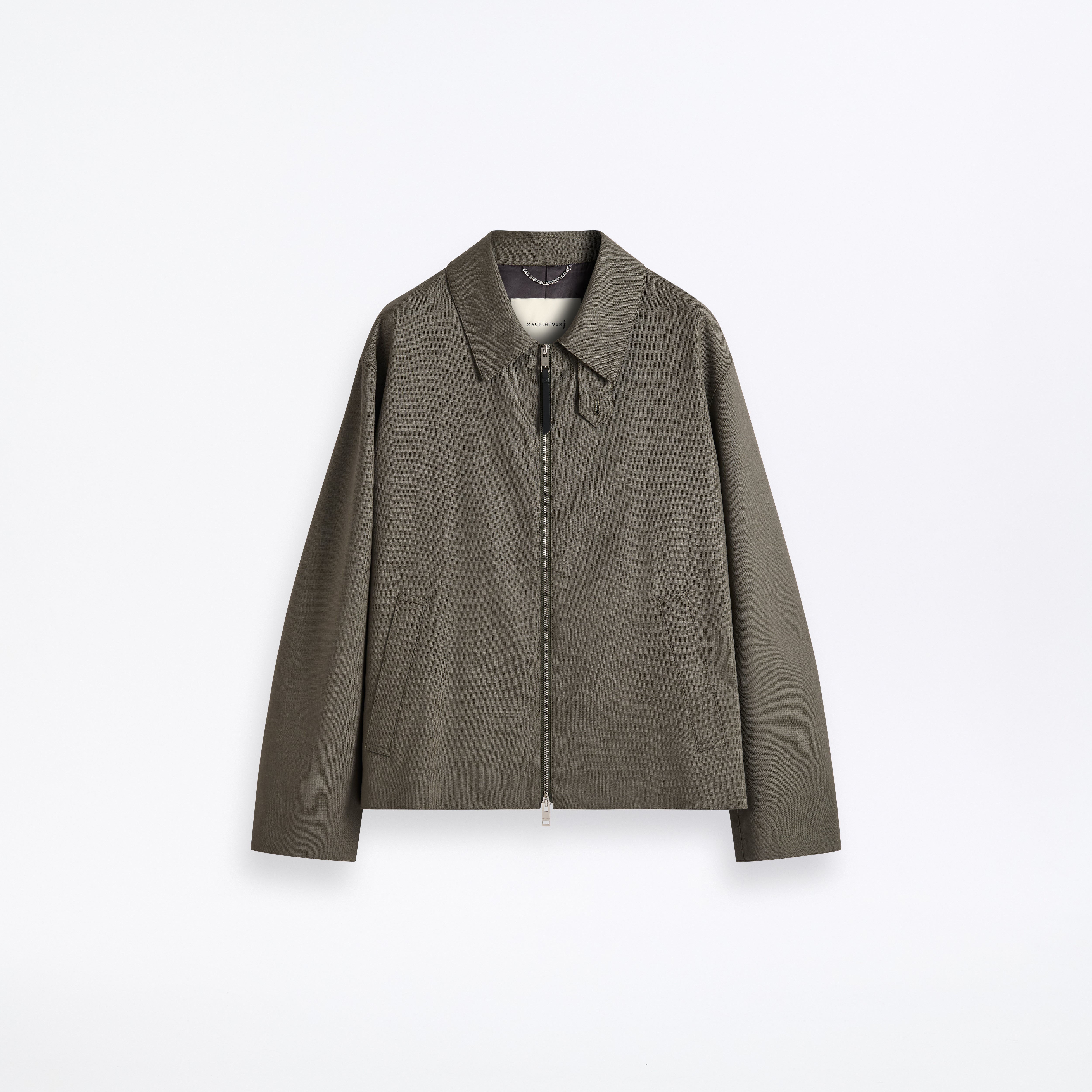 Birgham Wool Zip-up Jacket