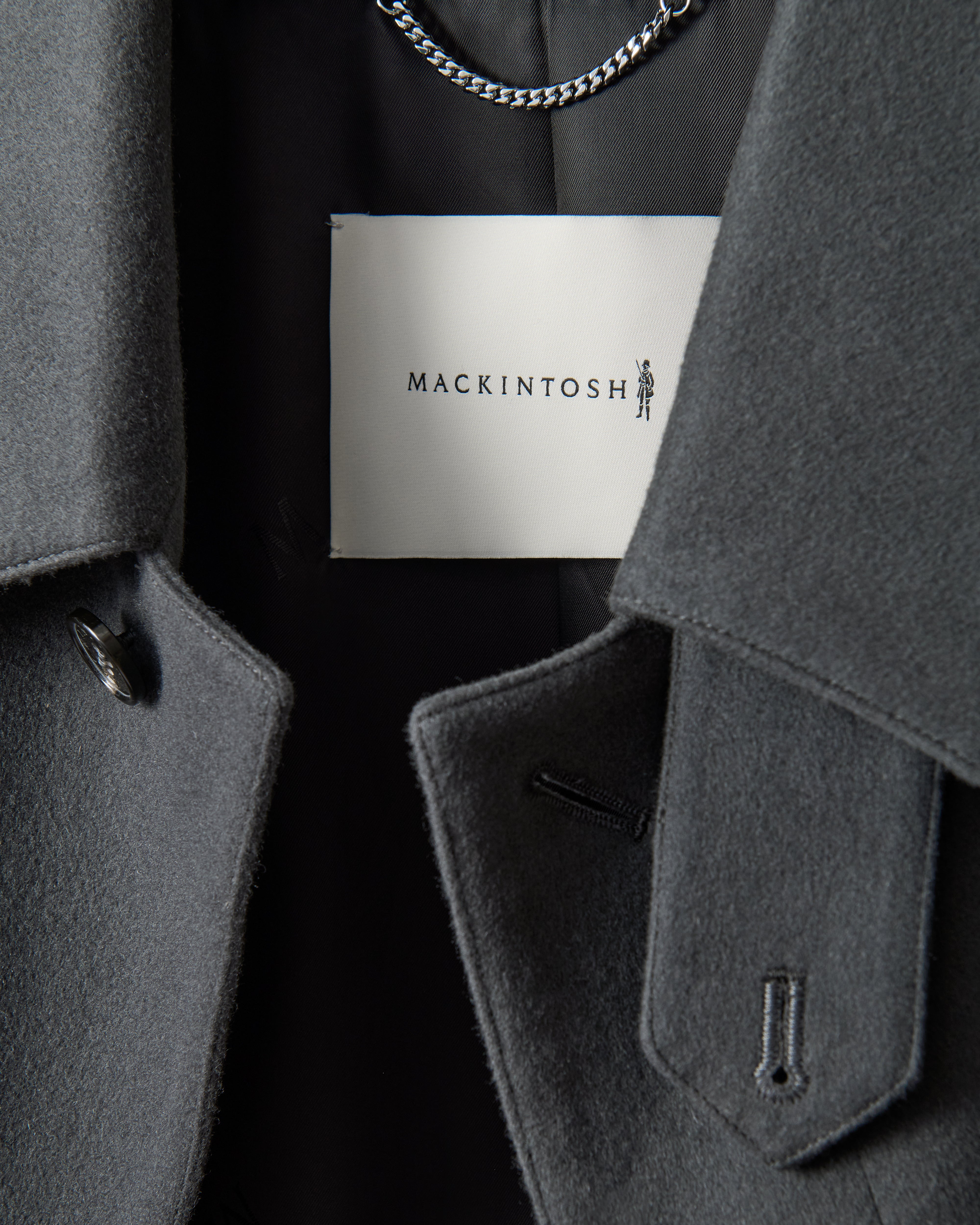 Mens Dunkeld Loro Piana Rain System Wool Coat – Mackintosh
