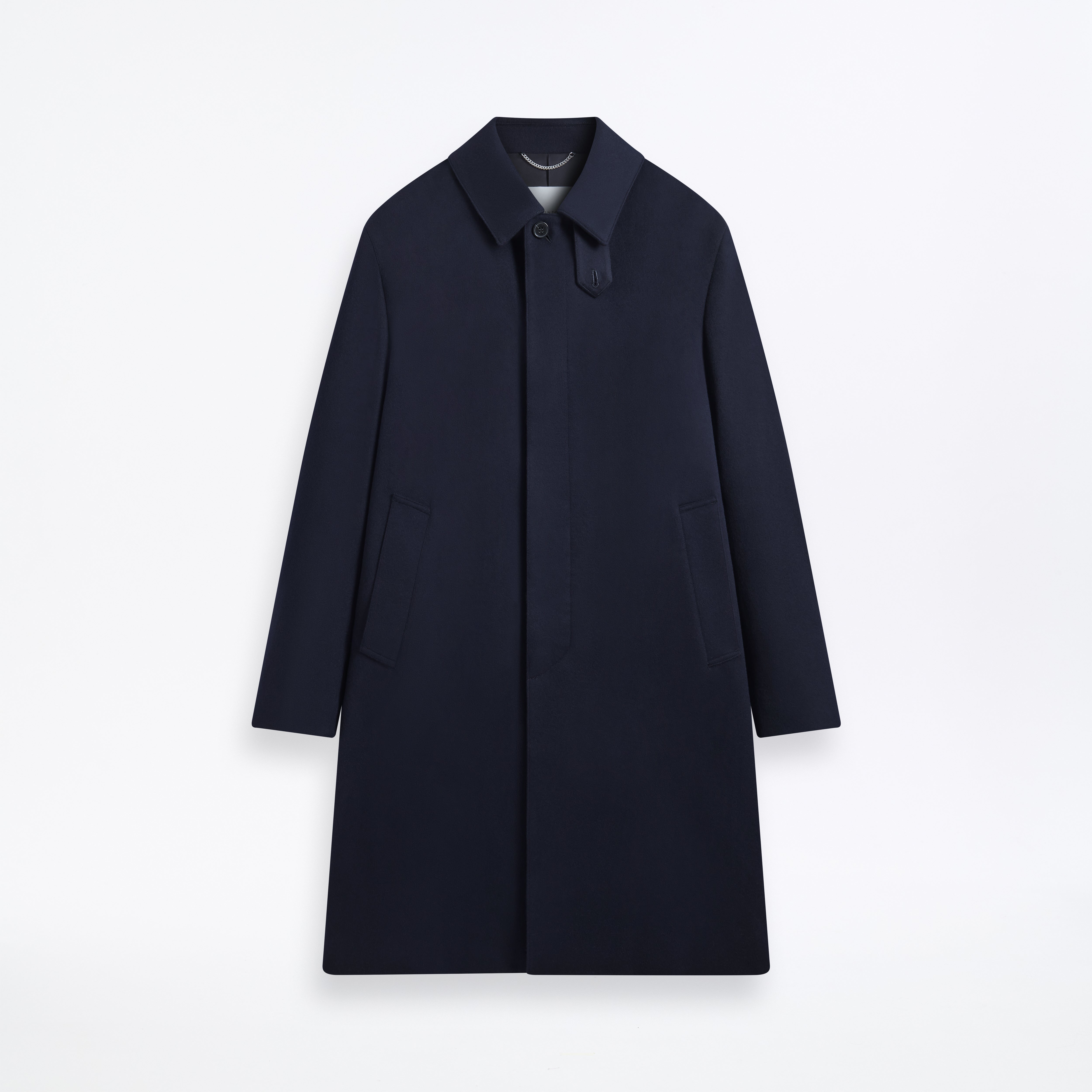 Dunkeld Loro Piana Rain System Wool Coat Navy