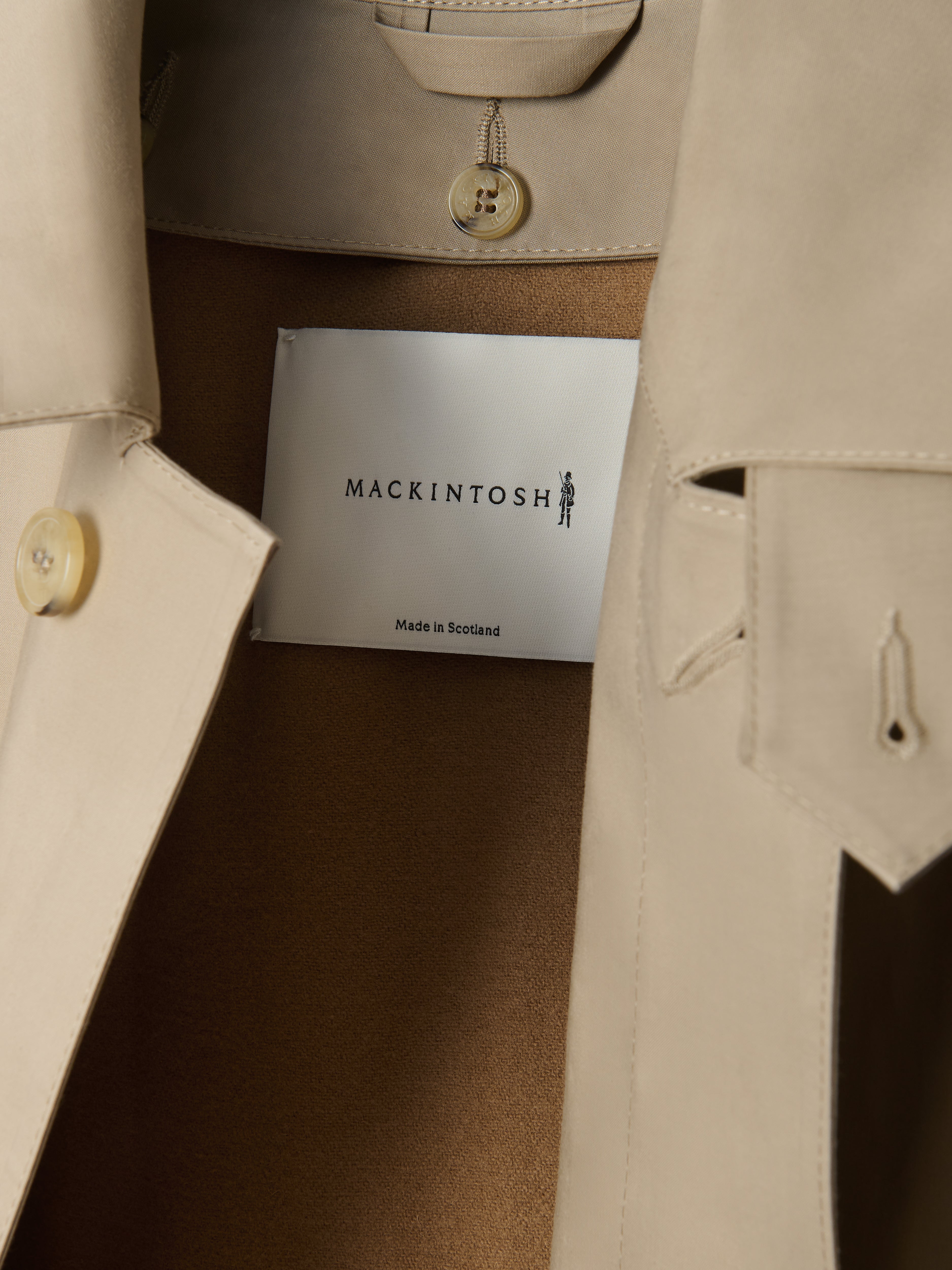 マッキントッシュ　ダヌーン　ベージュ ゴム引き メンズ ダヌーン ゴム引き ミドル丈コート – Mackintosh