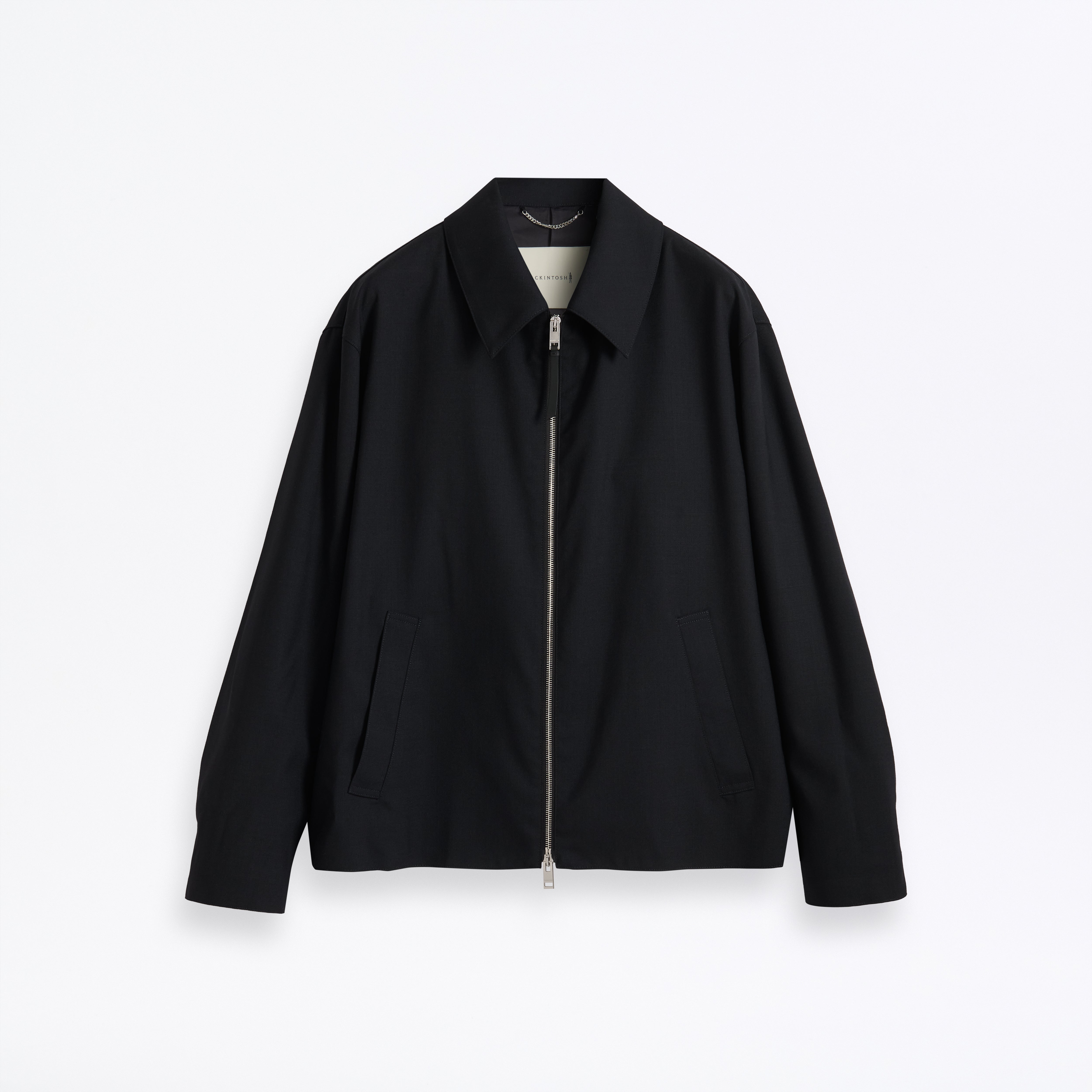 Birgham Wool Zip up CL Navy