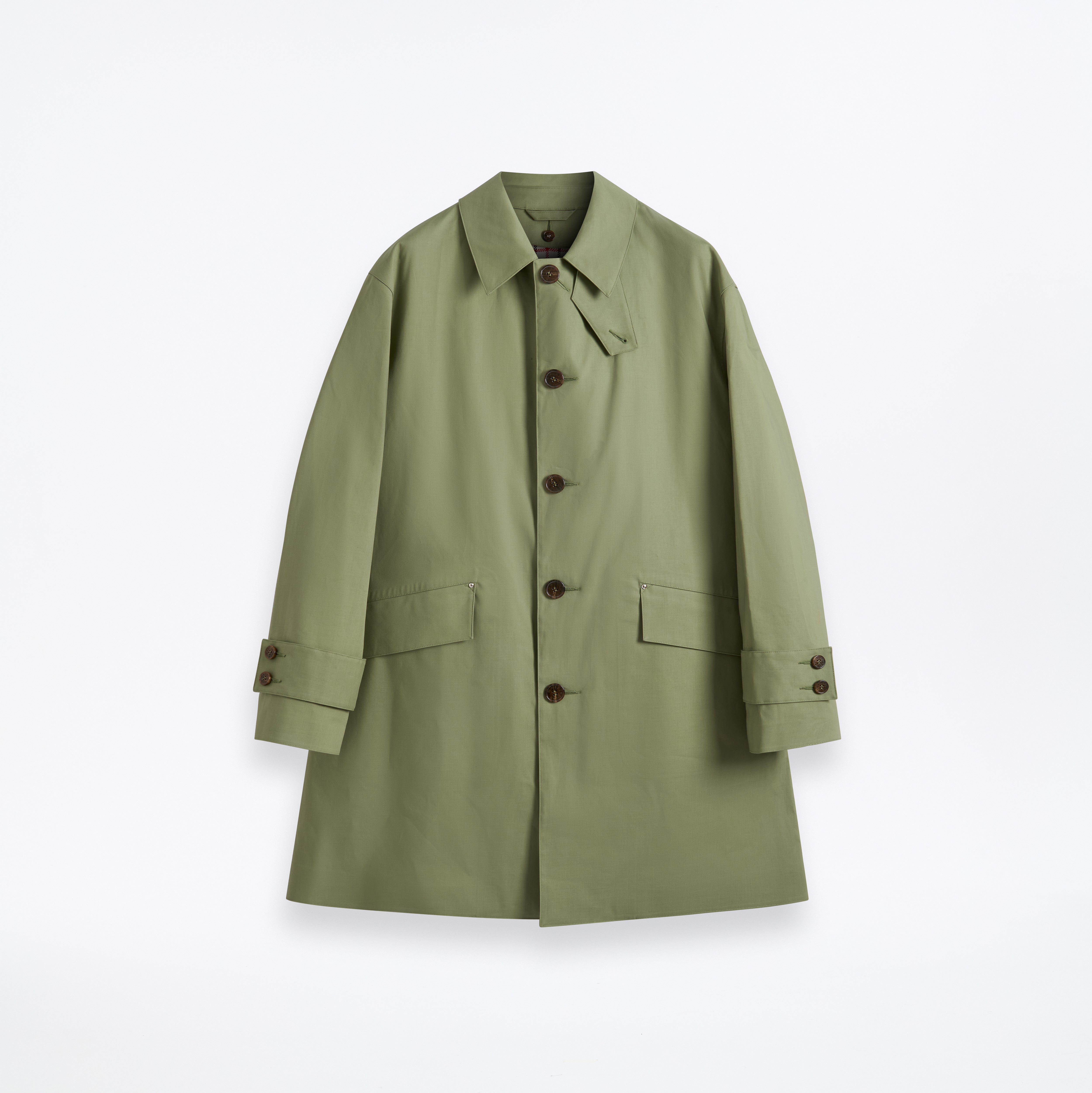 Humbie Slim Raintec® Mid Length Coat CL Oil Green