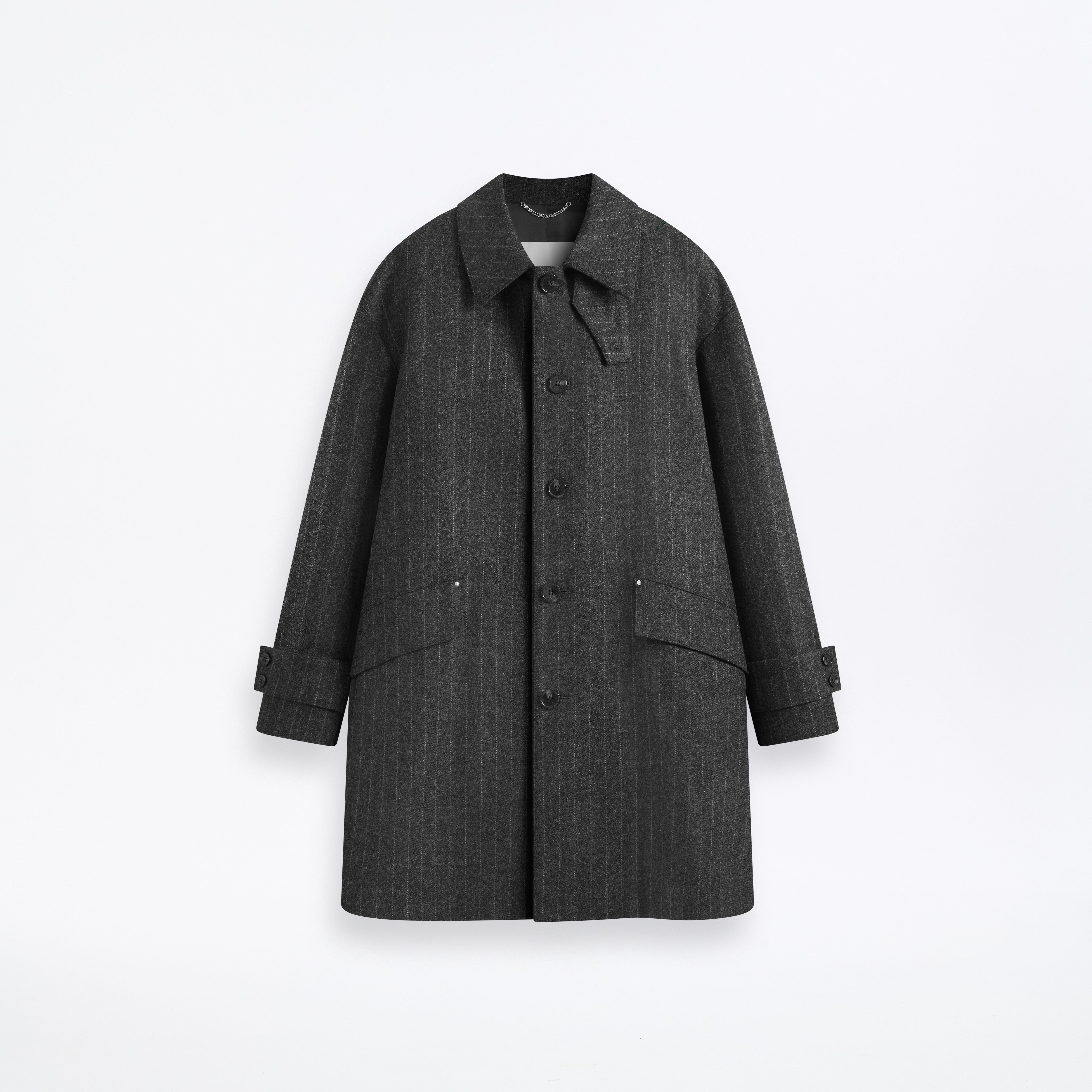 メンズ HUMBIE SL - チョークストライプ ウールコート – Mackintosh