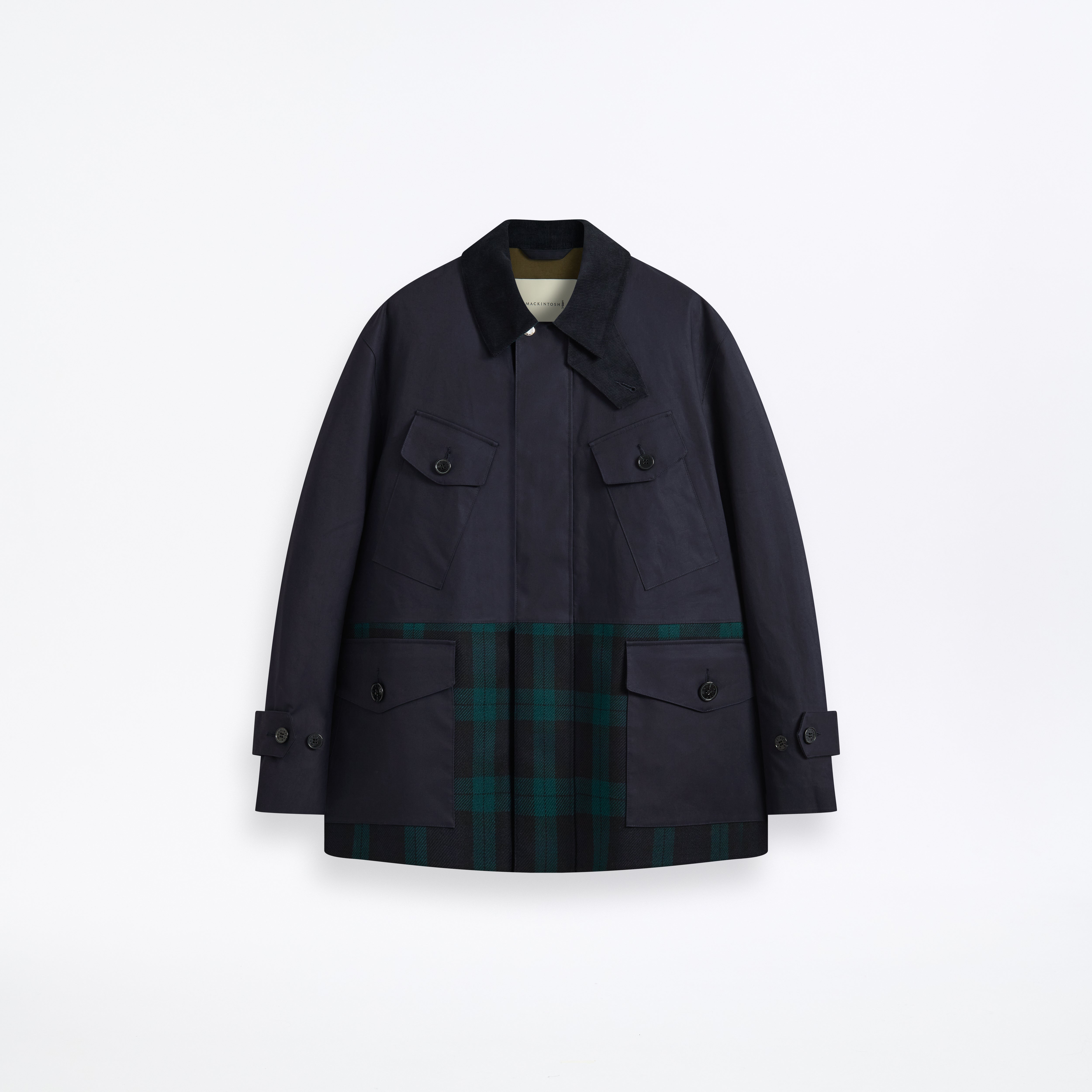 Jedburgh Raintec Field Jacket Navy x Blackwatch