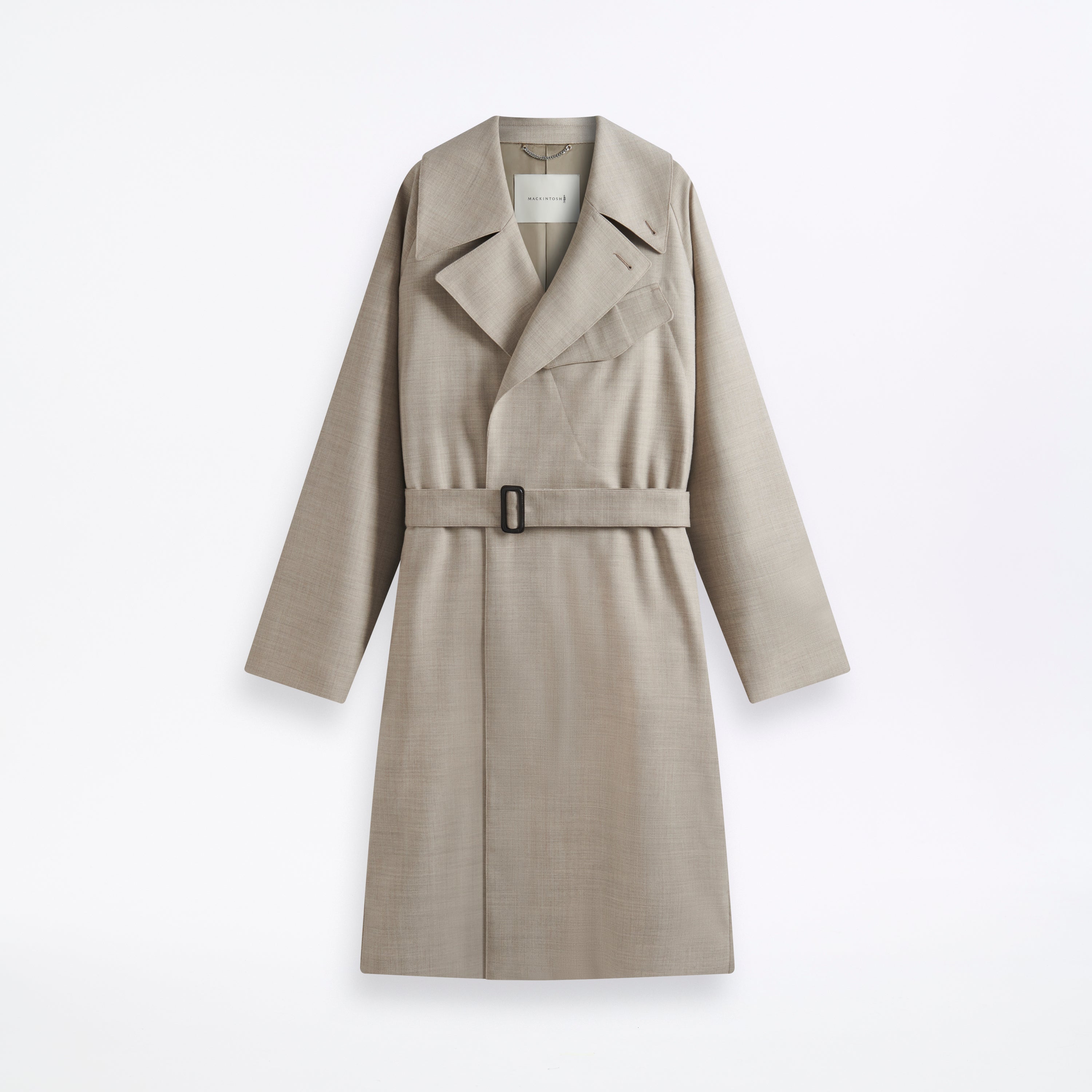 Laggan Belted Wool Gabardine Trench Coat