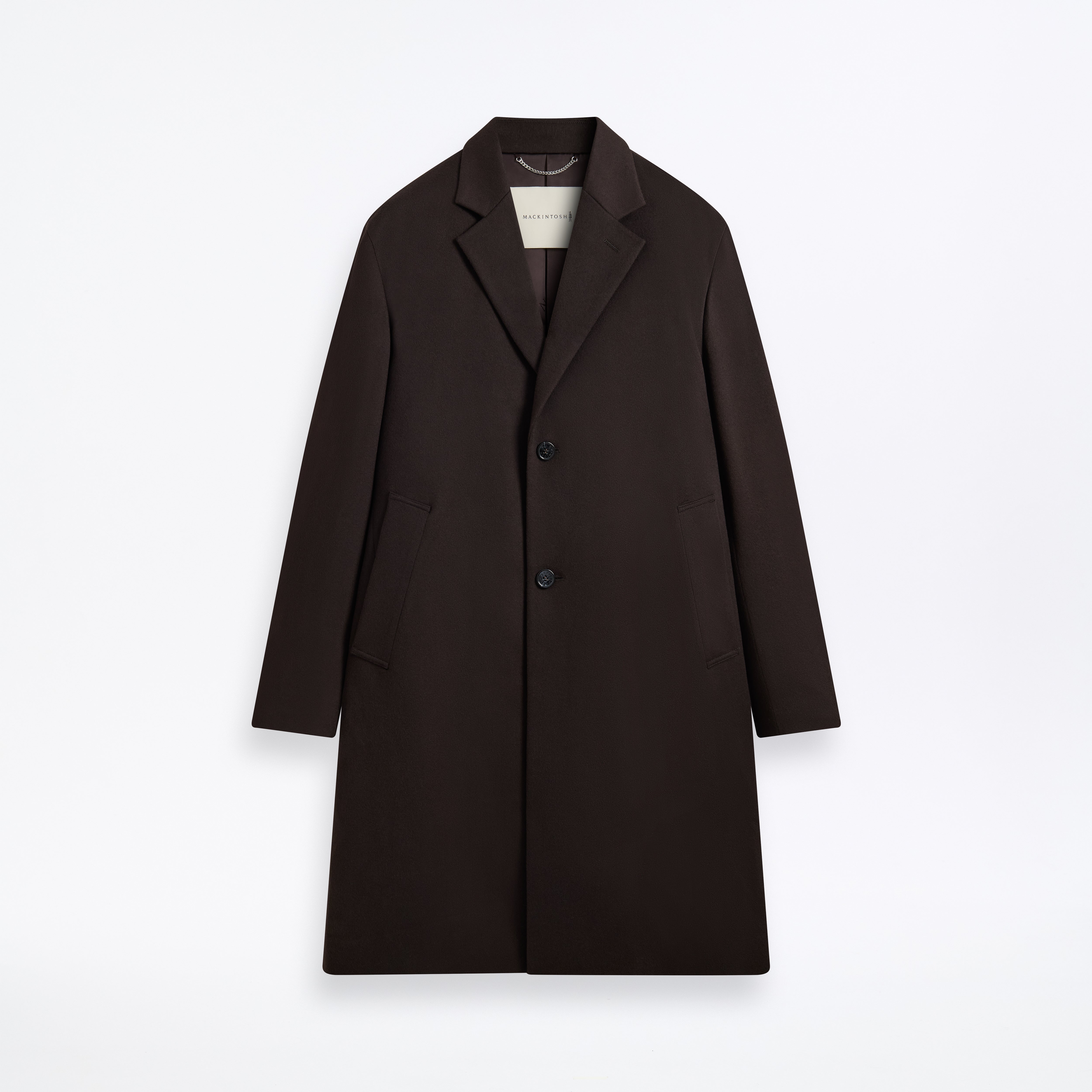 Stanley Loro Piana Rain System Wool Coat Dark Chocolate