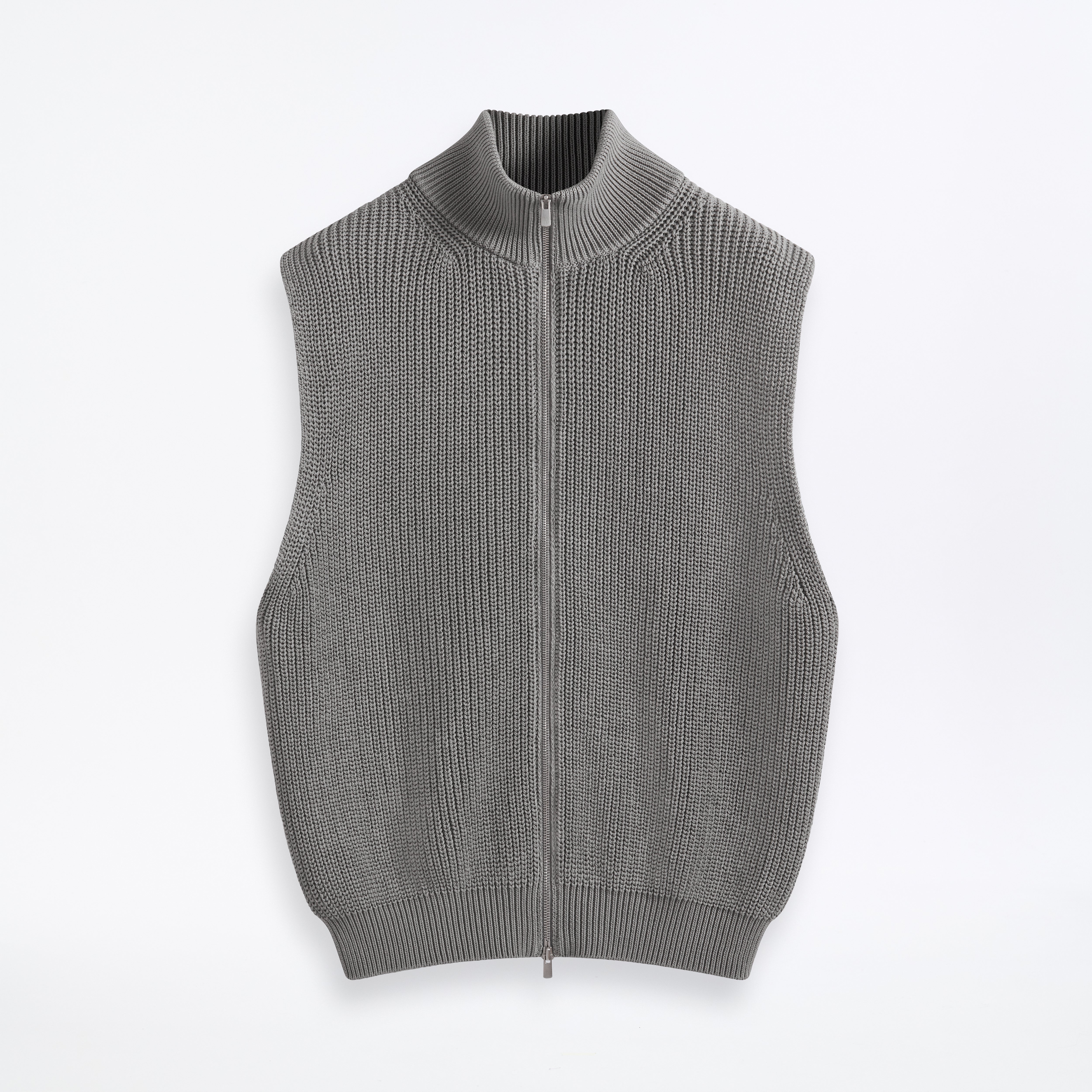 Zip-Through Vest Men's Knitwear