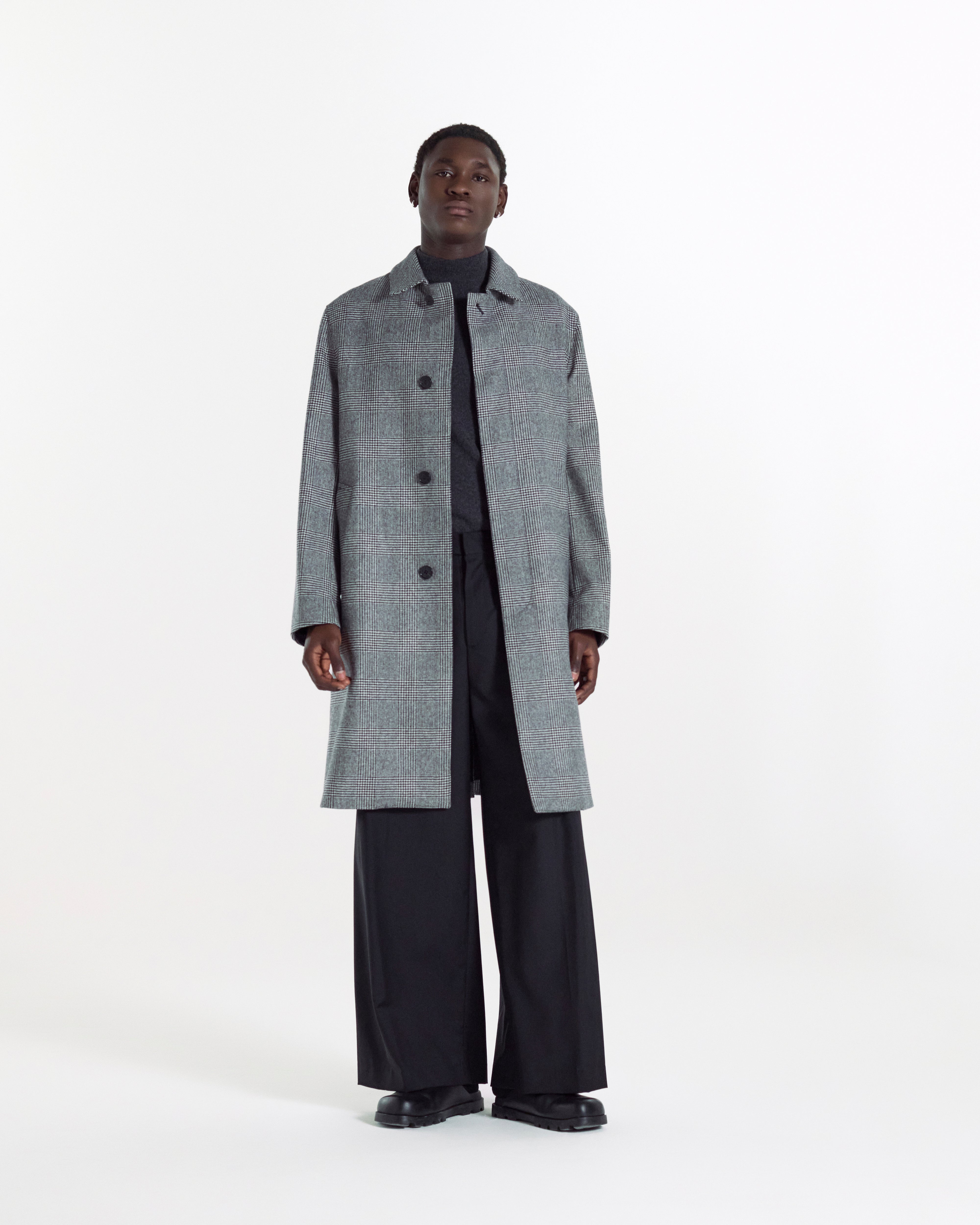 メンズ DUNKELD - グレンチェック ウールコート – Mackintosh