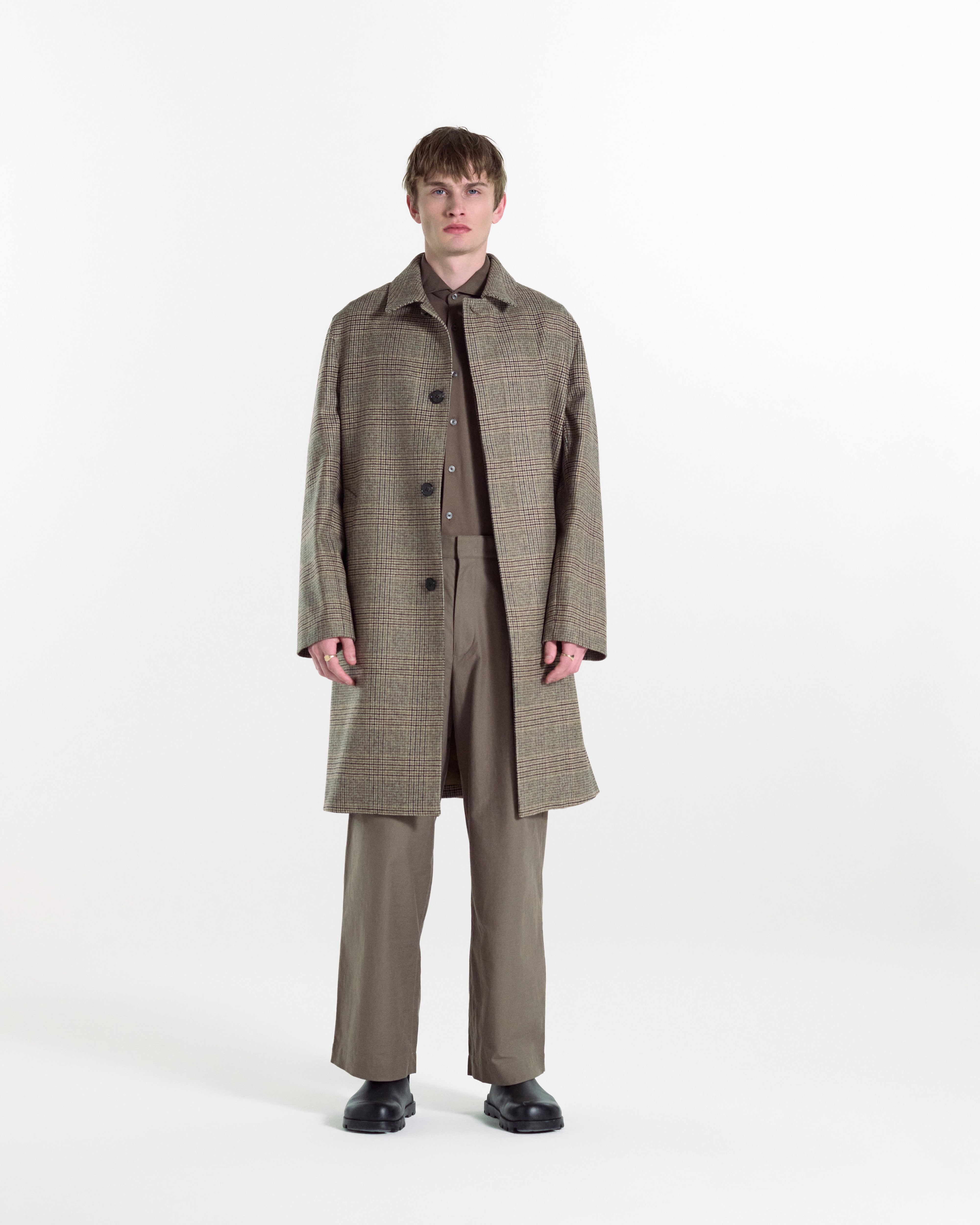 Dunkeld Glencheck Wool Coat