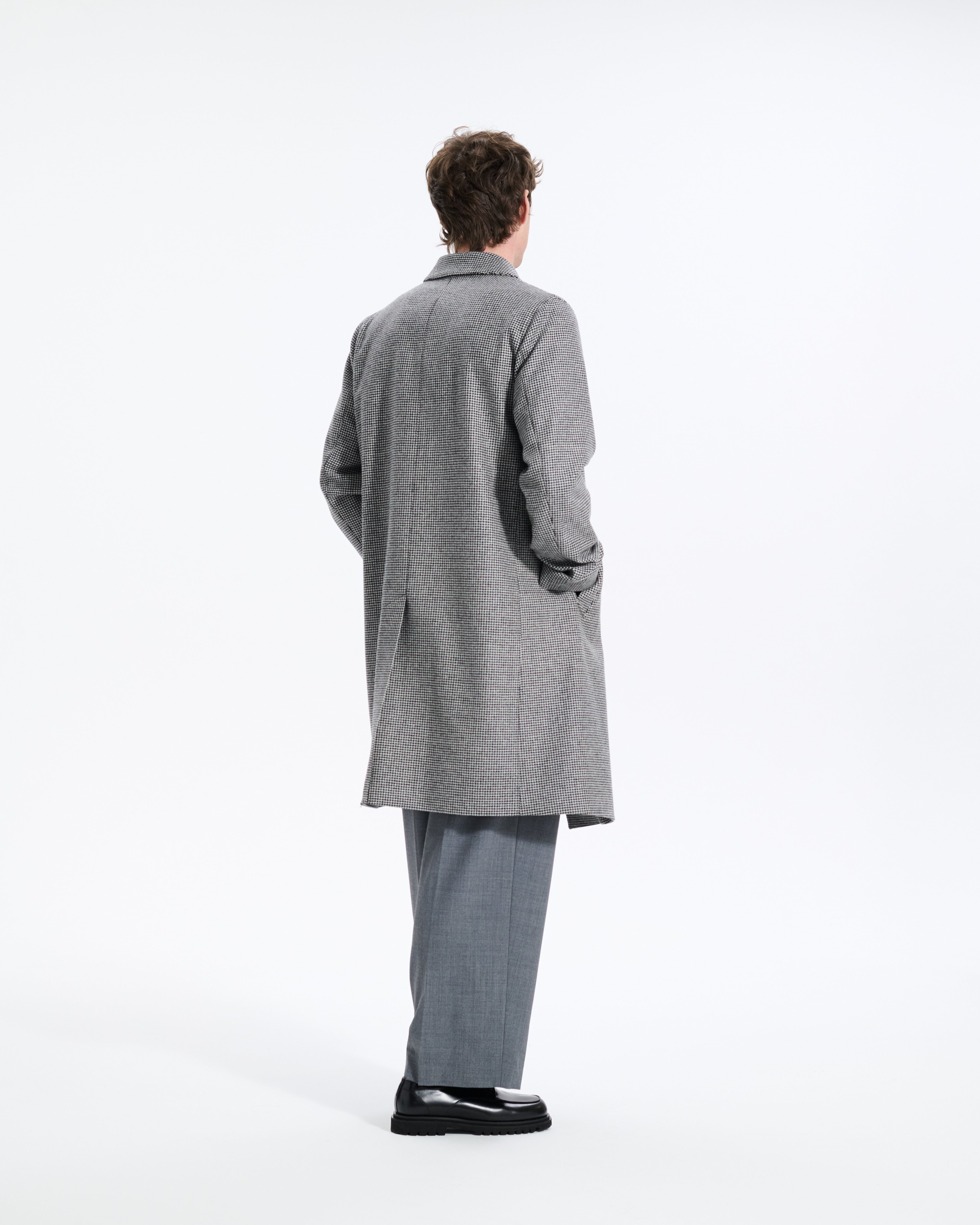 Dunkeld Houndstooth Wool Coat
