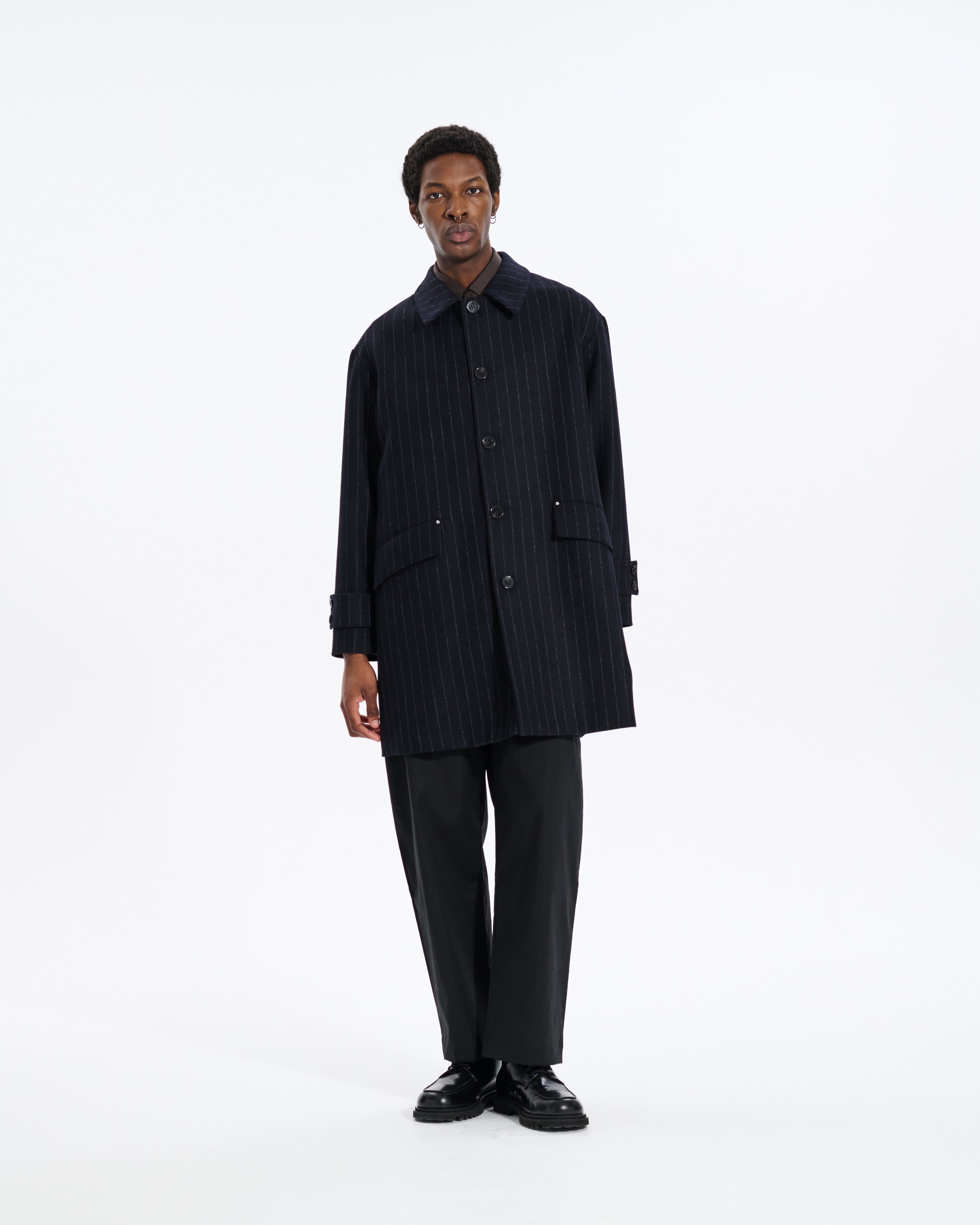 Humbie Wool Chalkstripe Coat