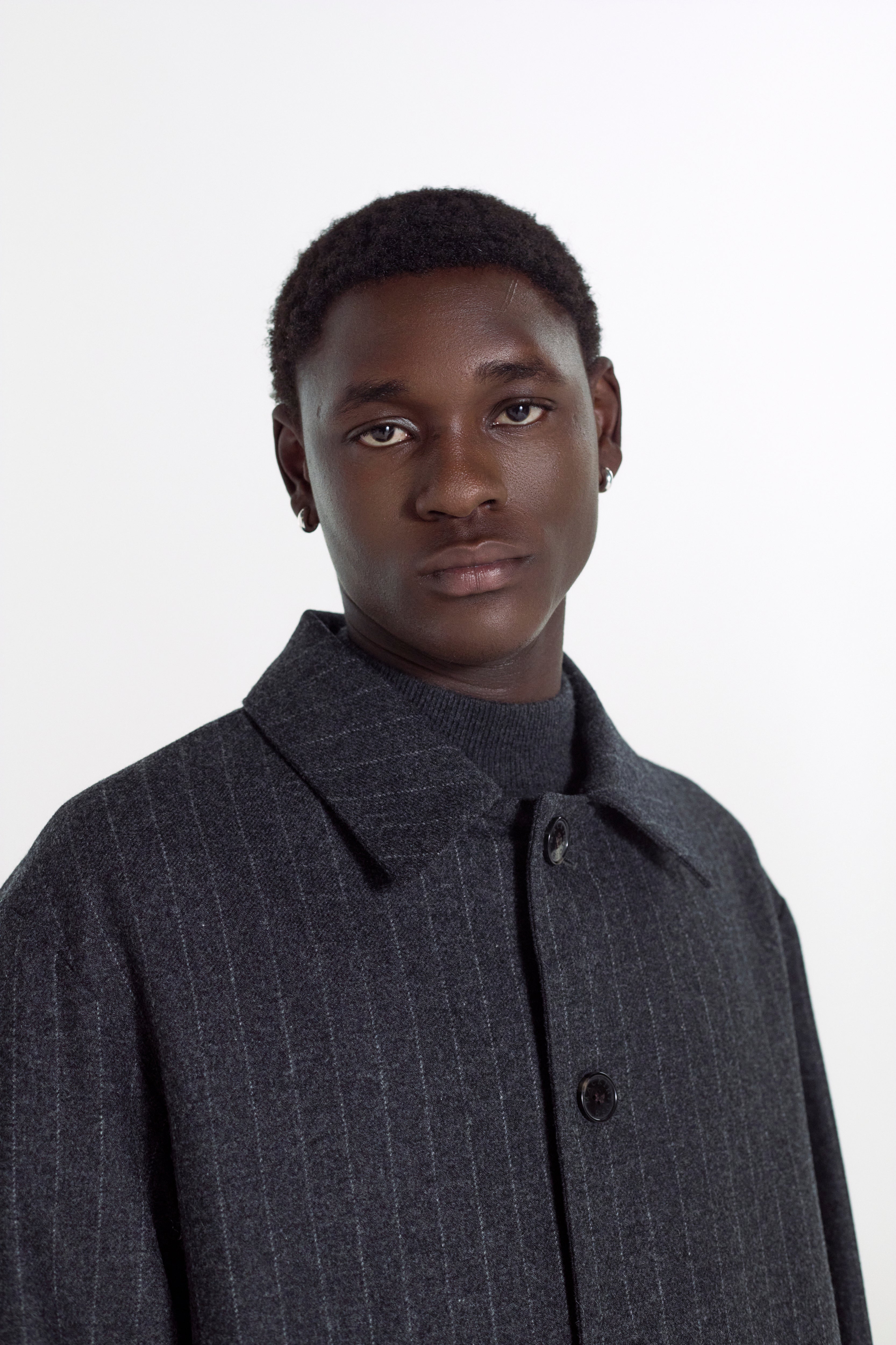 Humbie Chalkstripe Wool Coat