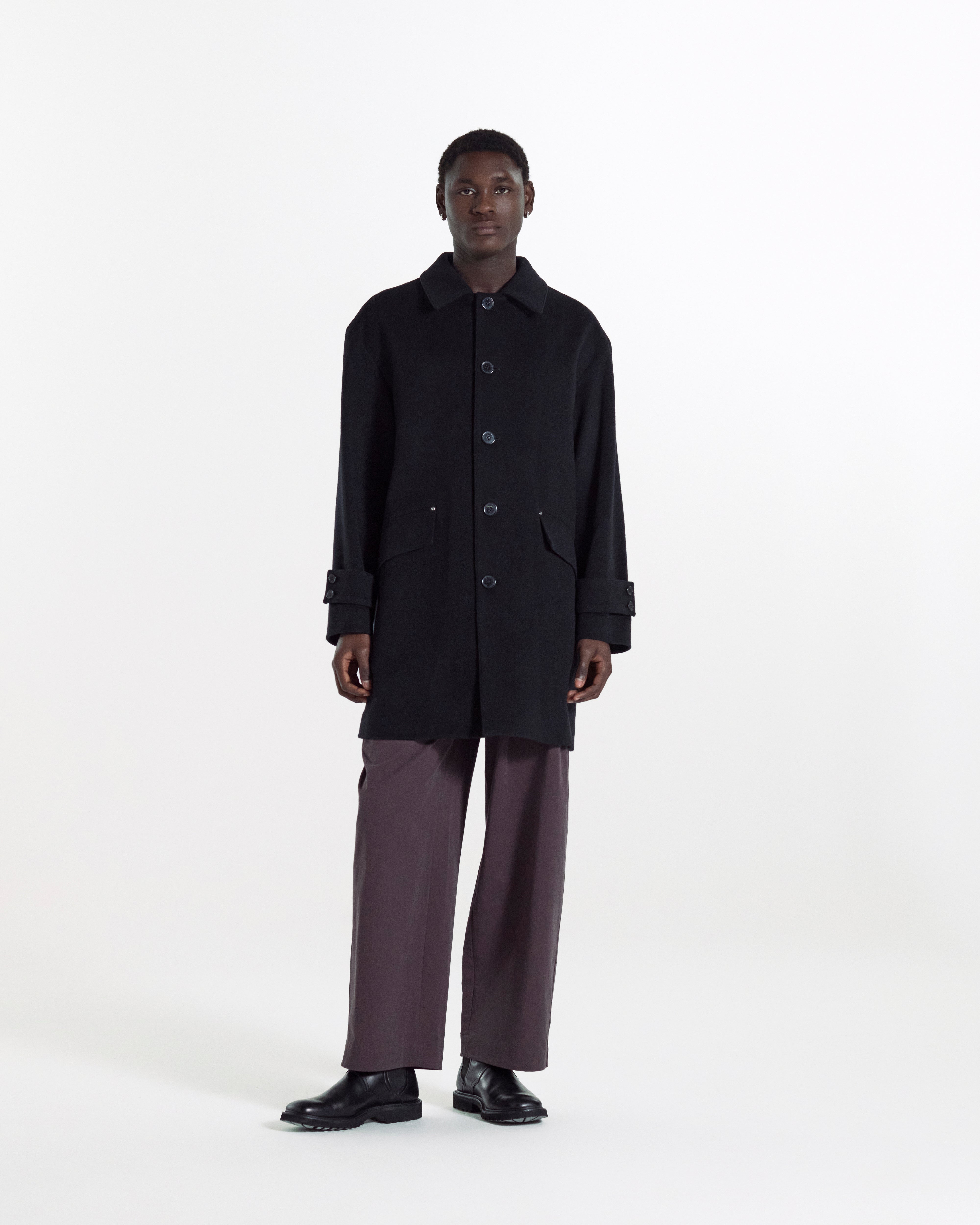 Humbie Slim Wool Blend Coat