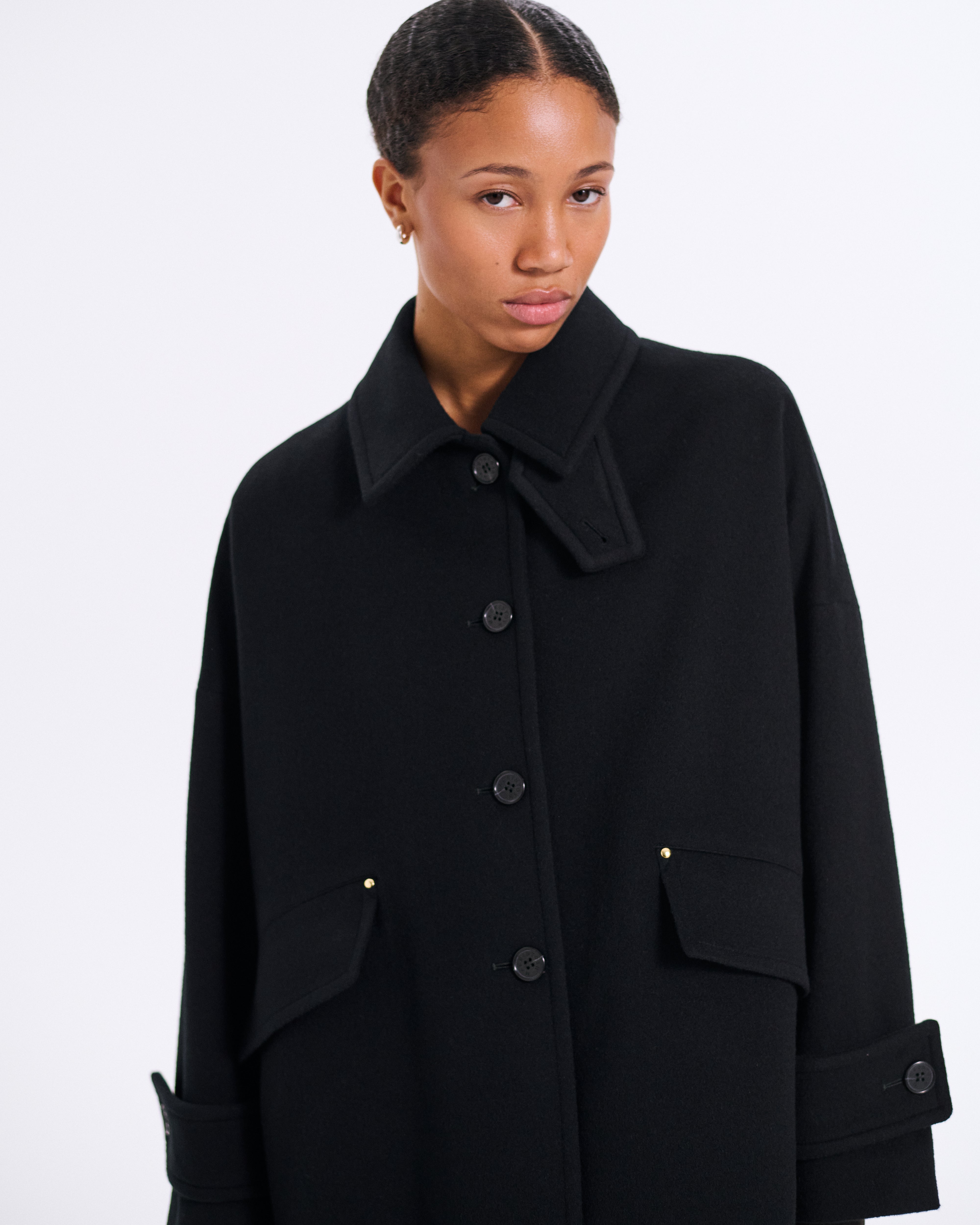 Womens Humbie Wool Cashmere Blend Short Coat – Mackintosh