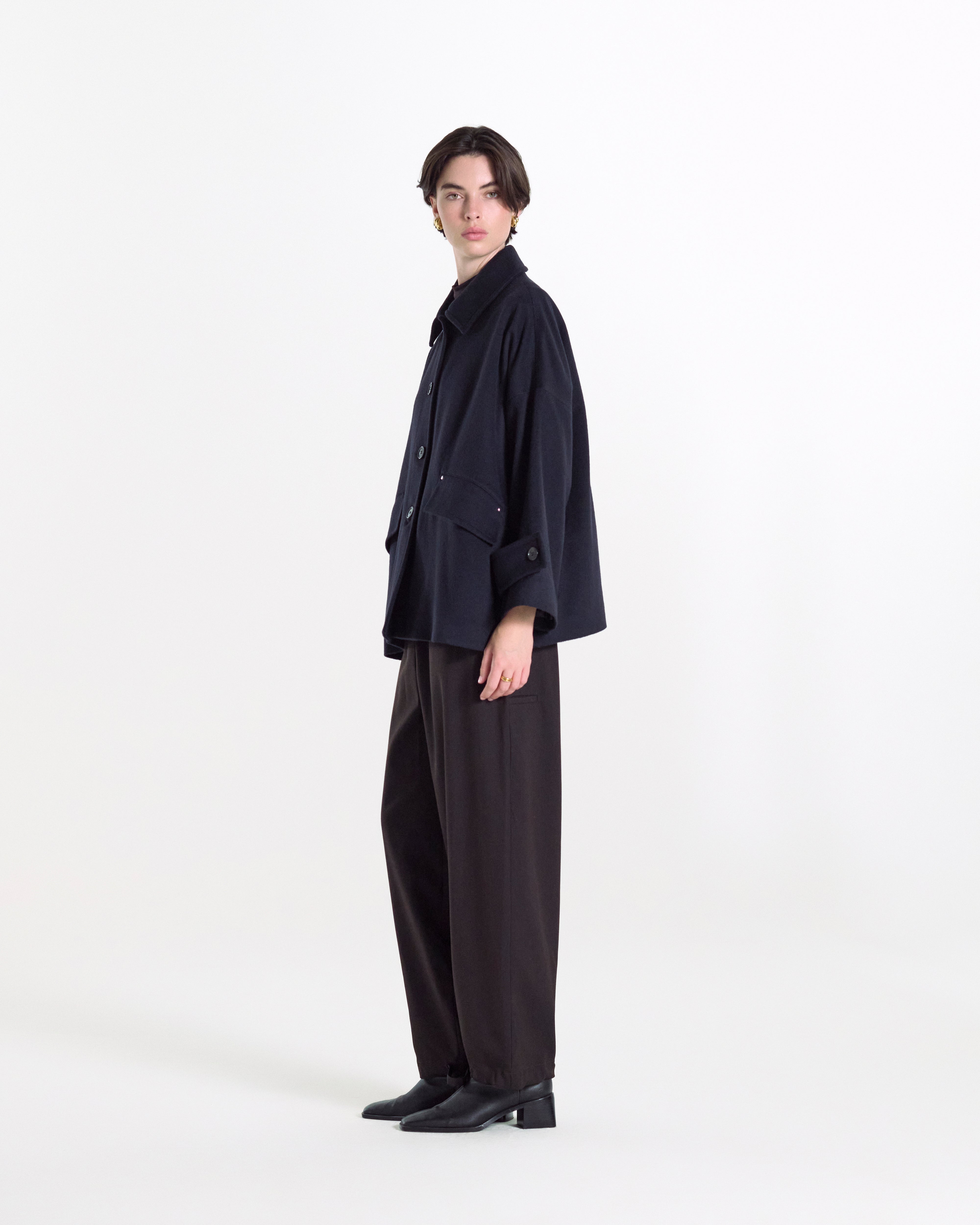 Womens Humbie Wool Cashmere Blend Short Coat – Mackintosh