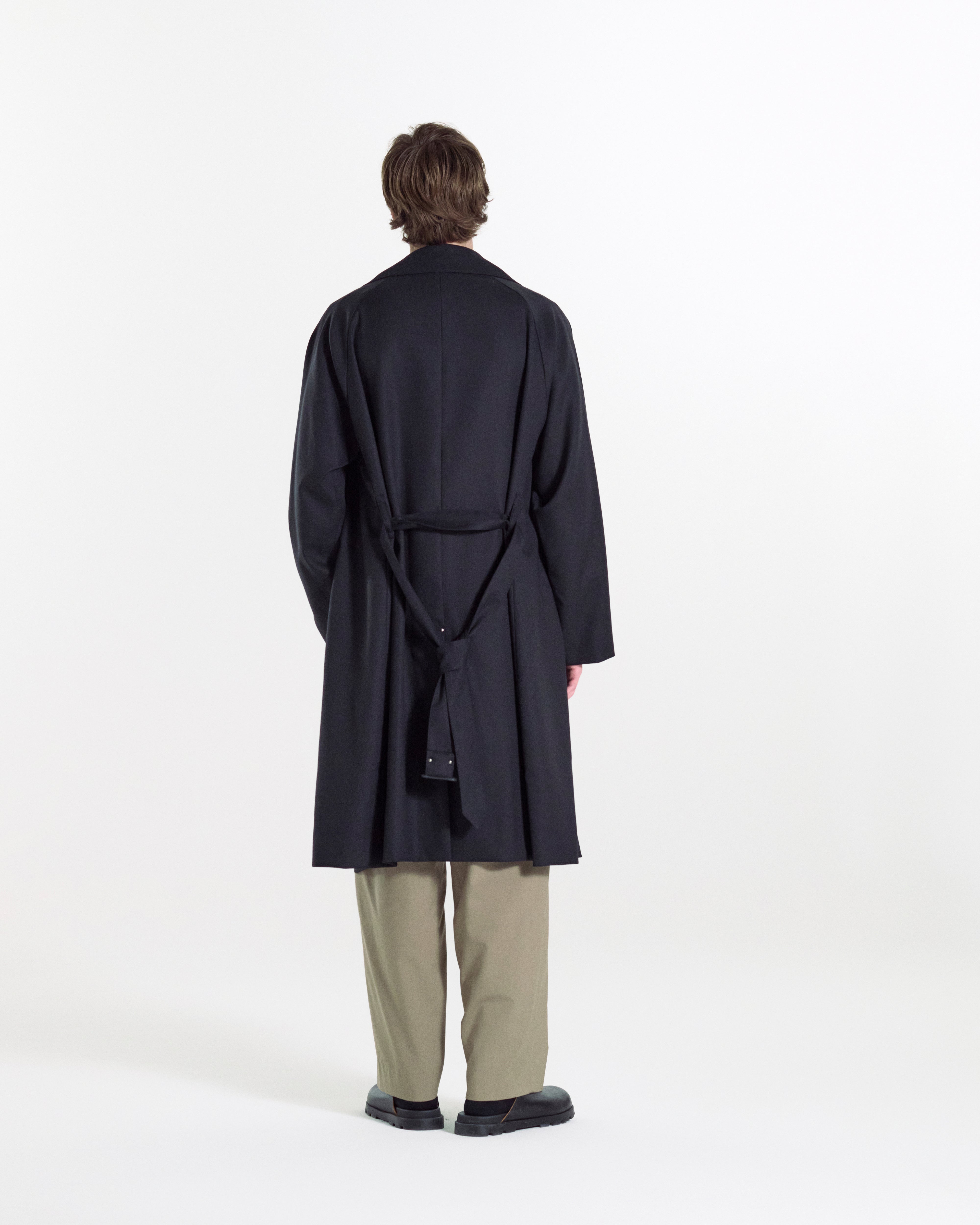 Laggan Belted Wool Gabardine Trench Coat