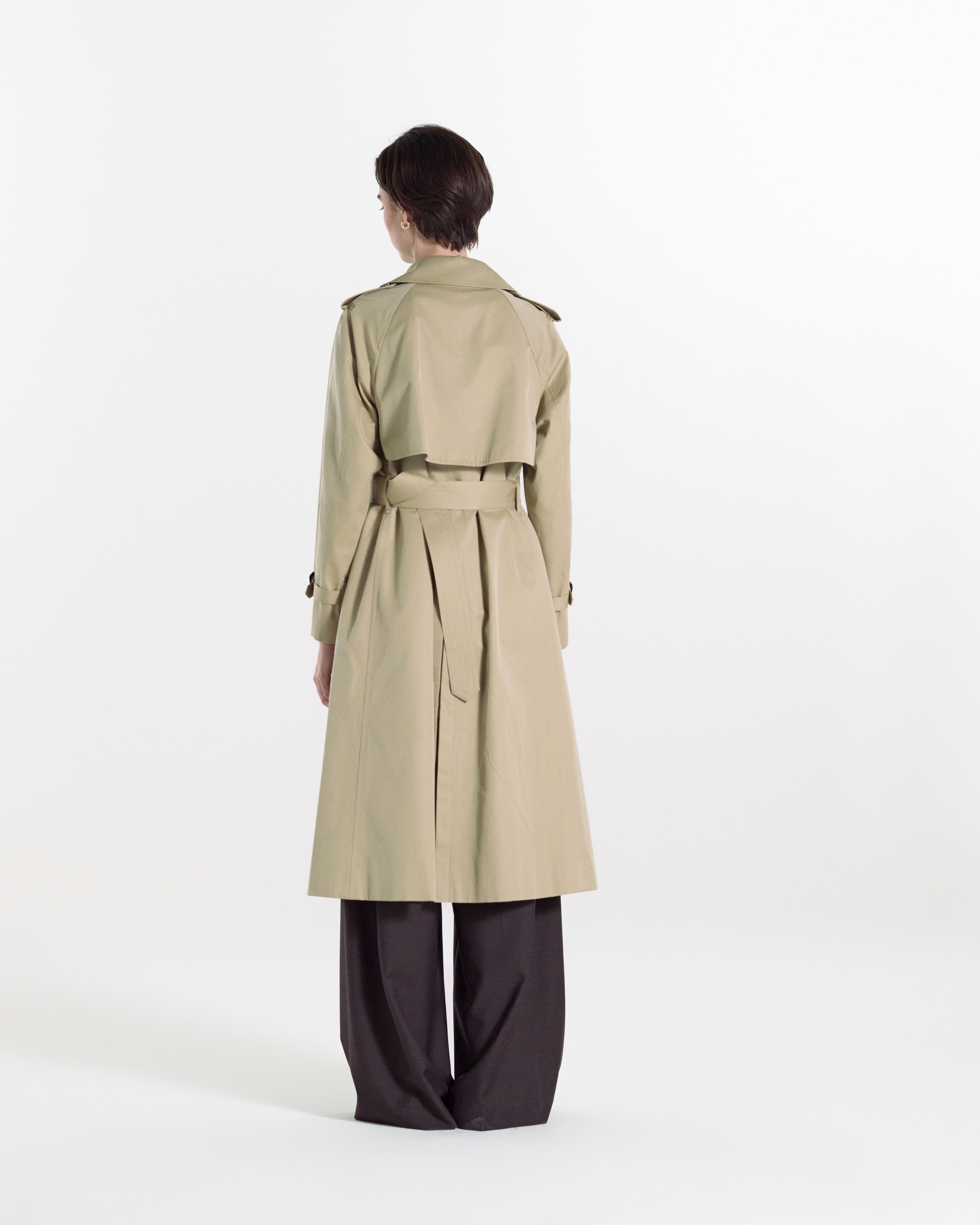 Forrest Gabardine Double Breasted Trench Coat