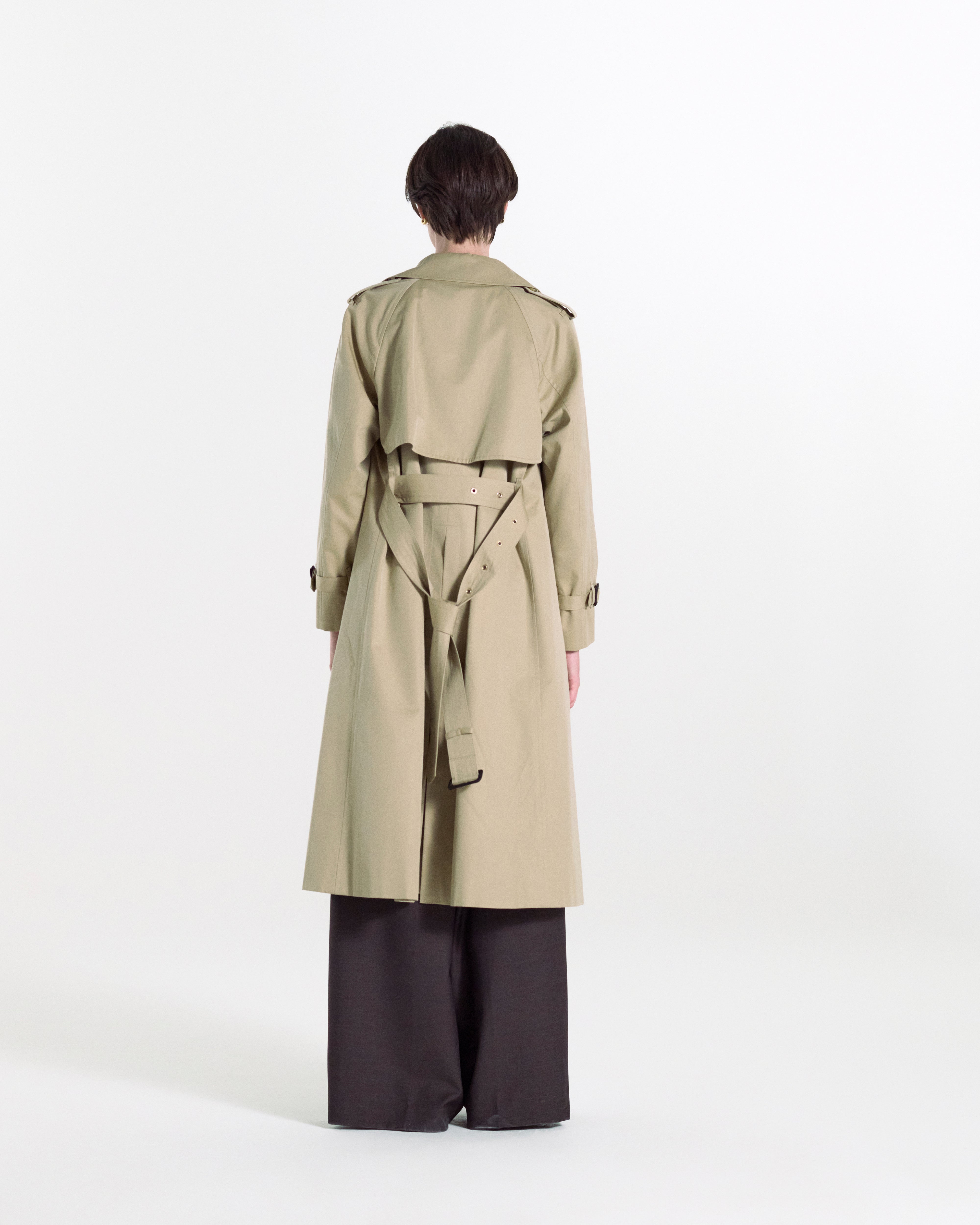Forrest Gabardine Double Breasted Trench Coat
