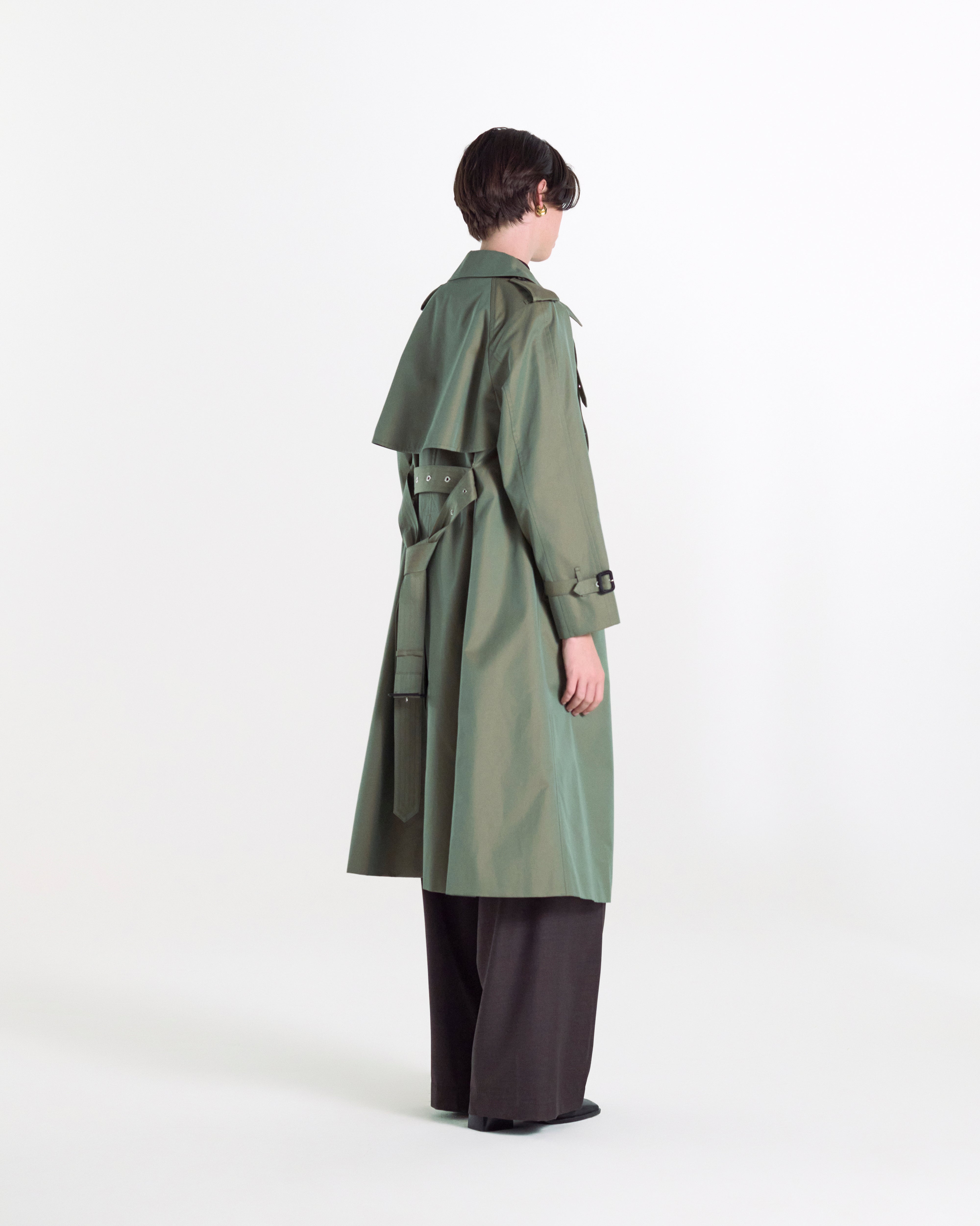 Forrest Gabardine Double Breasted Trench Coat
