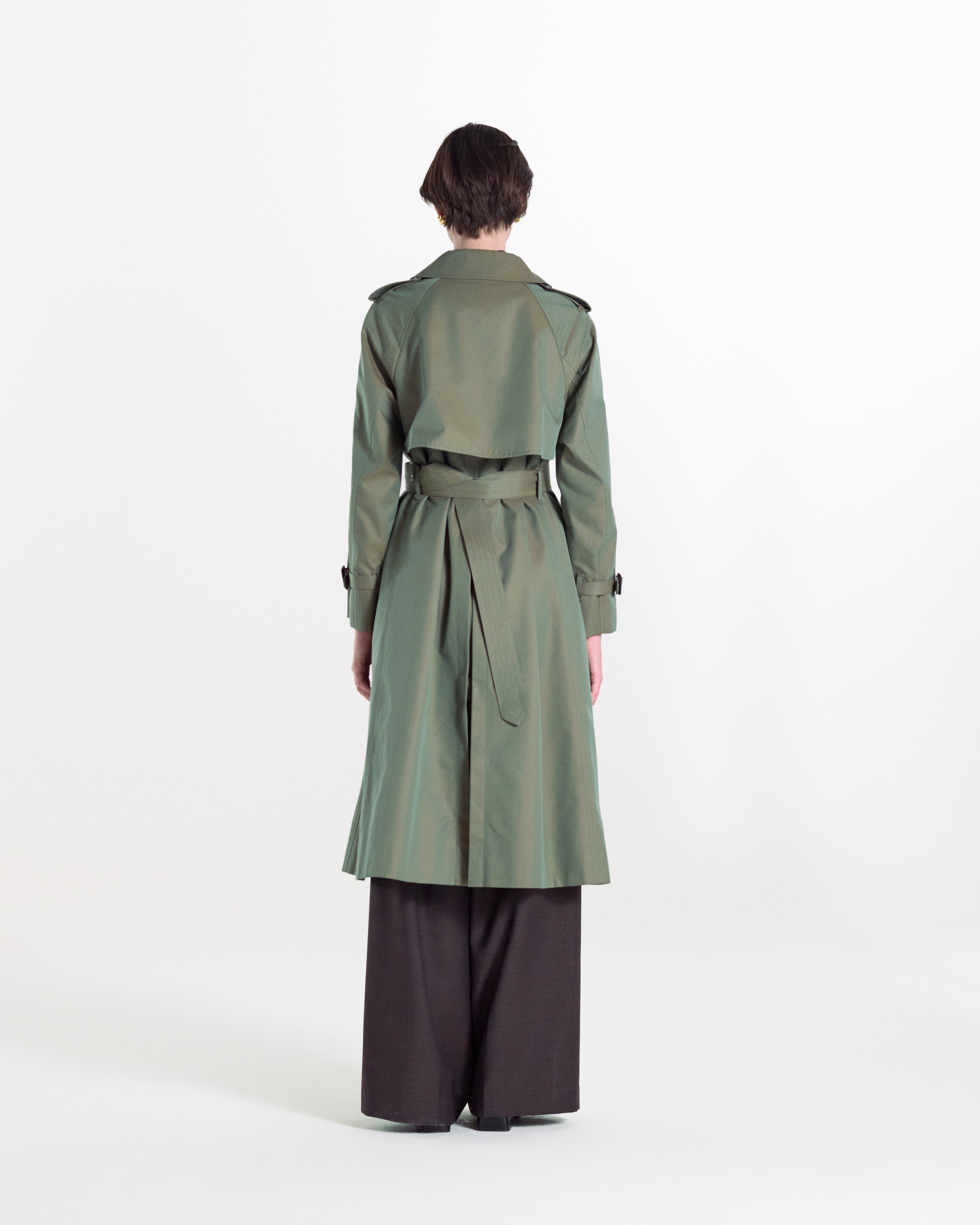 Forrest Gabardine Double Breasted Trench Coat