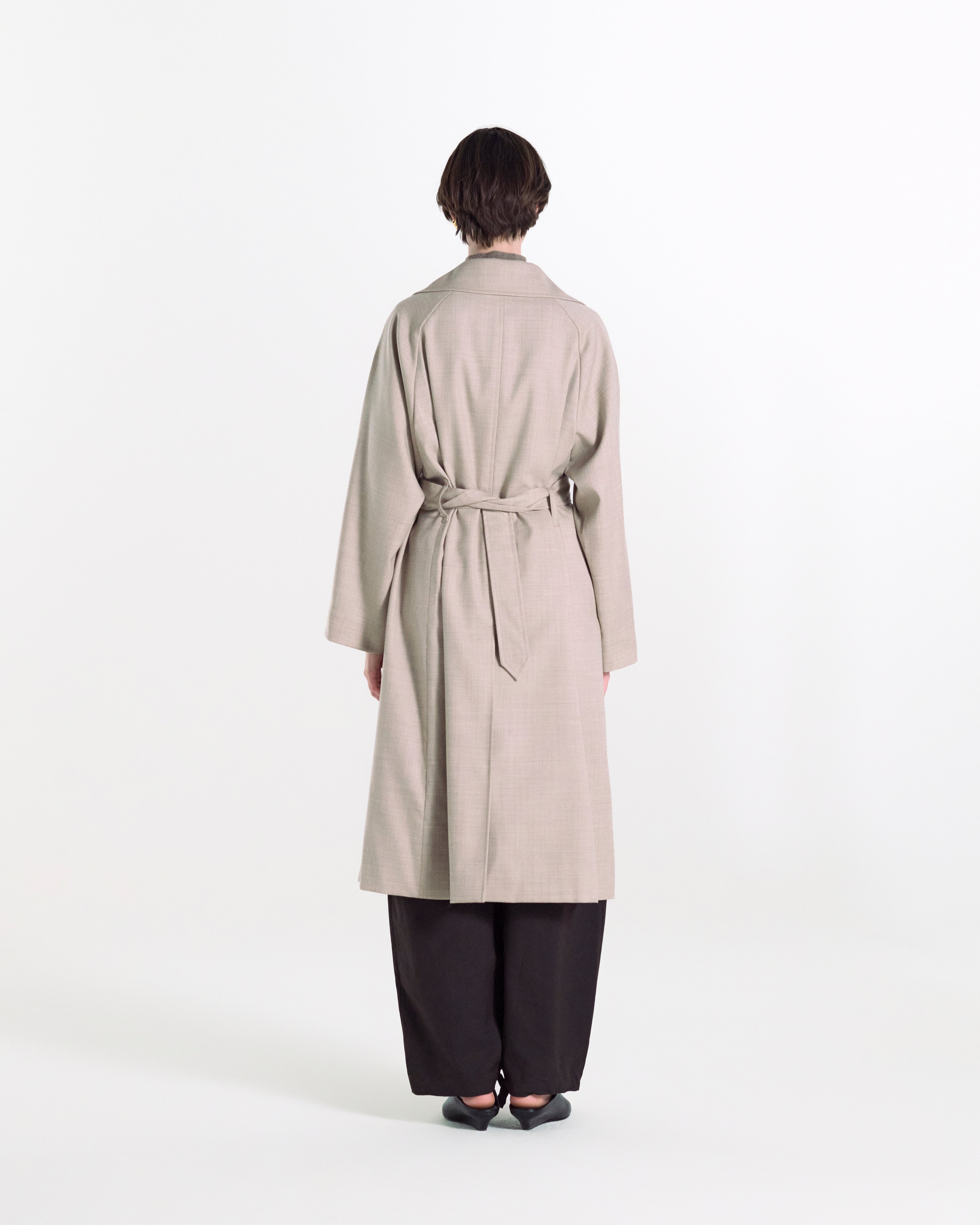 Laggan Belted Wool Gabardine Trench Coat