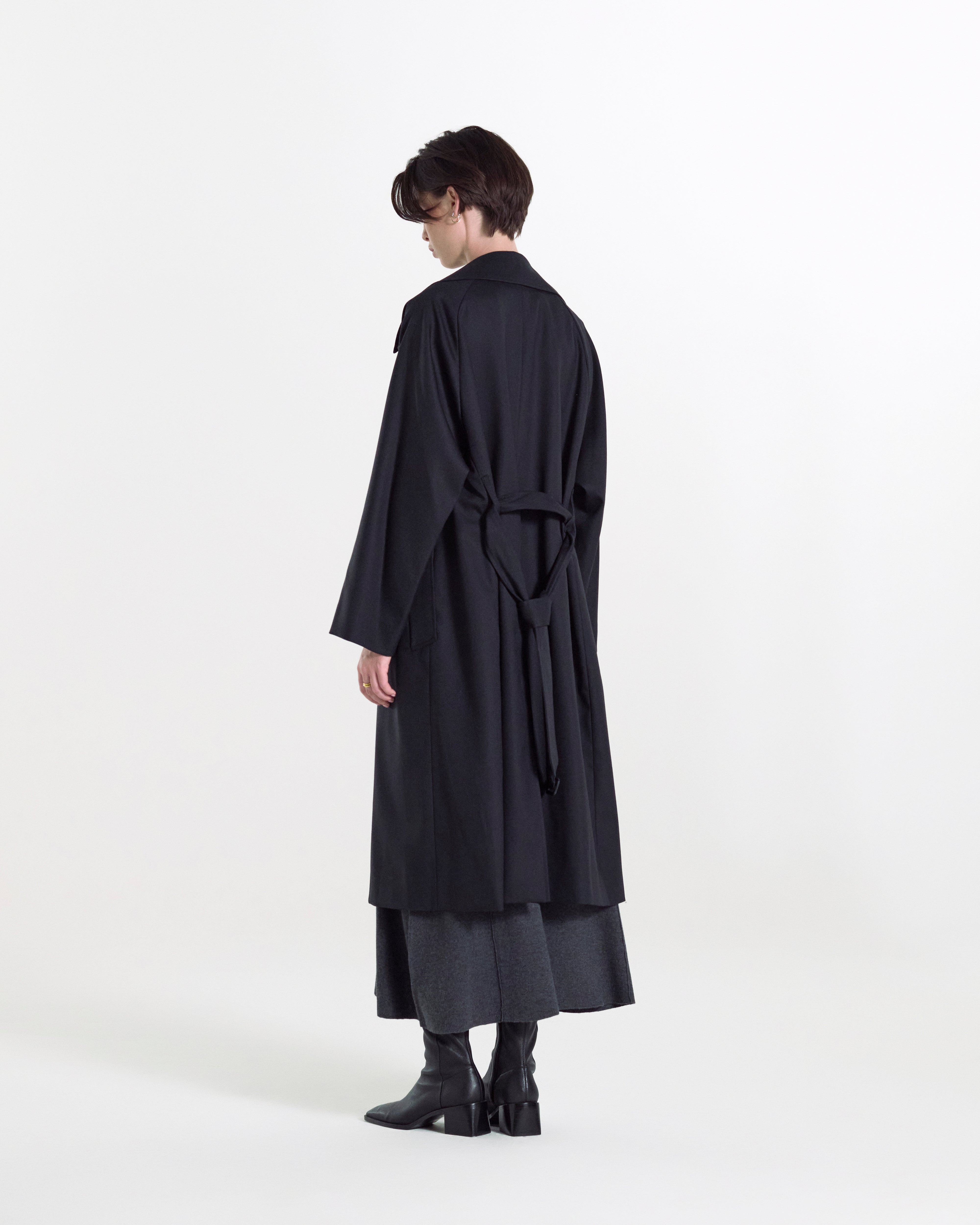 Laggan Belted Wool Gabardine Trench Coat