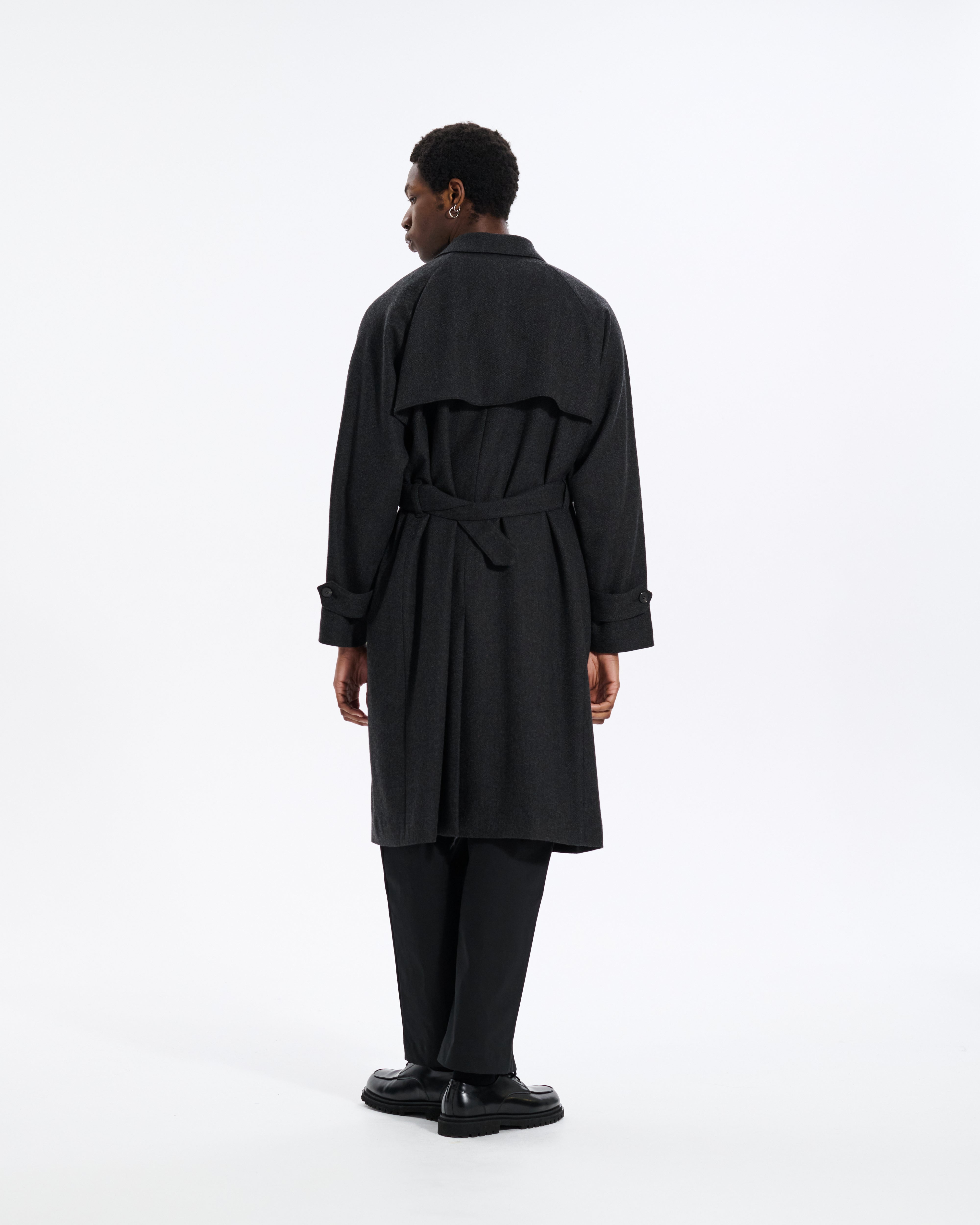英国製 MACKINTOSH　マッキントッシュ トレンチコート 36 ブラック GABARDINE 19】【LOGIE/ロージー】トレンチコート(コート