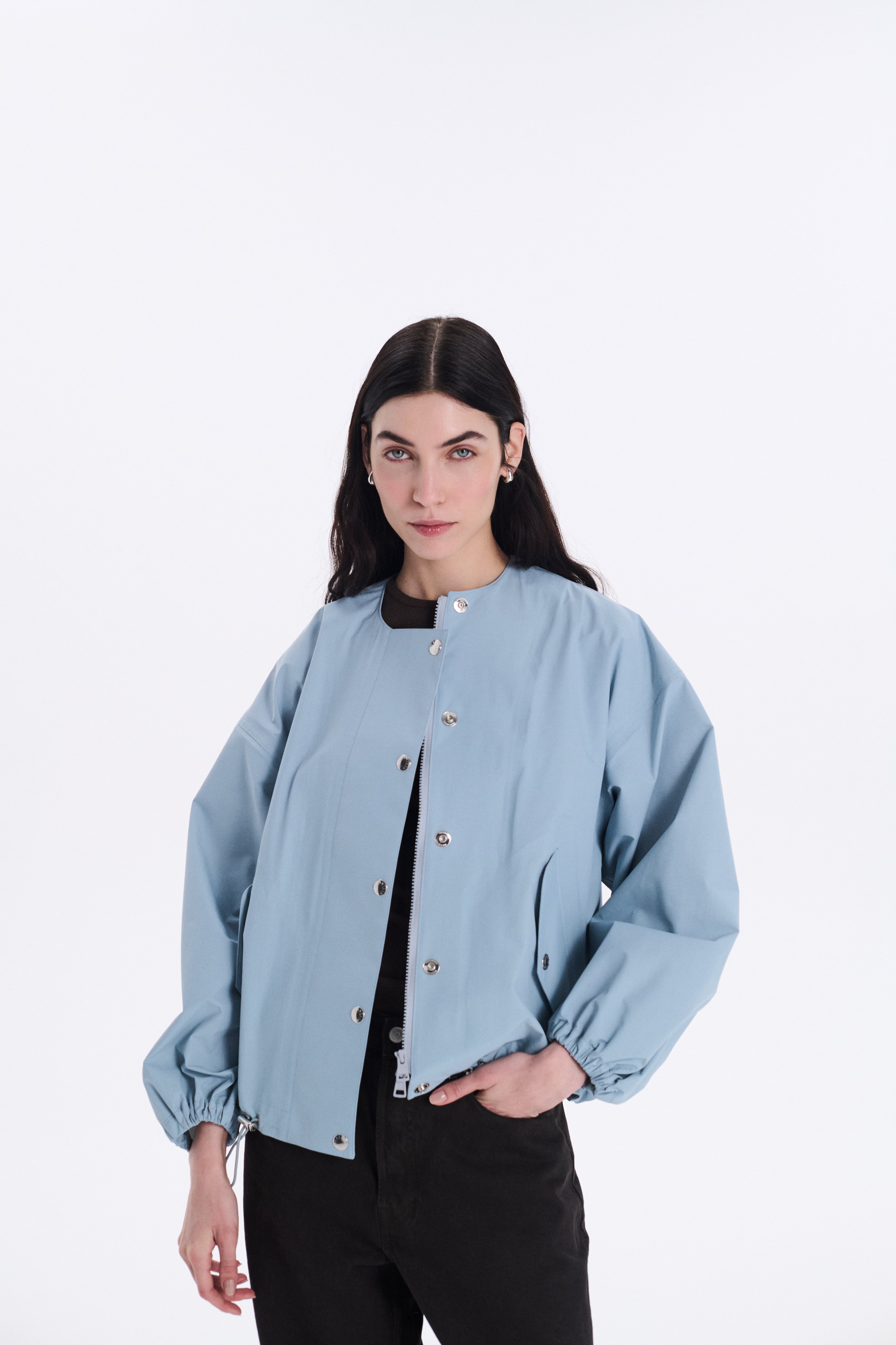 Weathertec Skye Collarless Short Parka