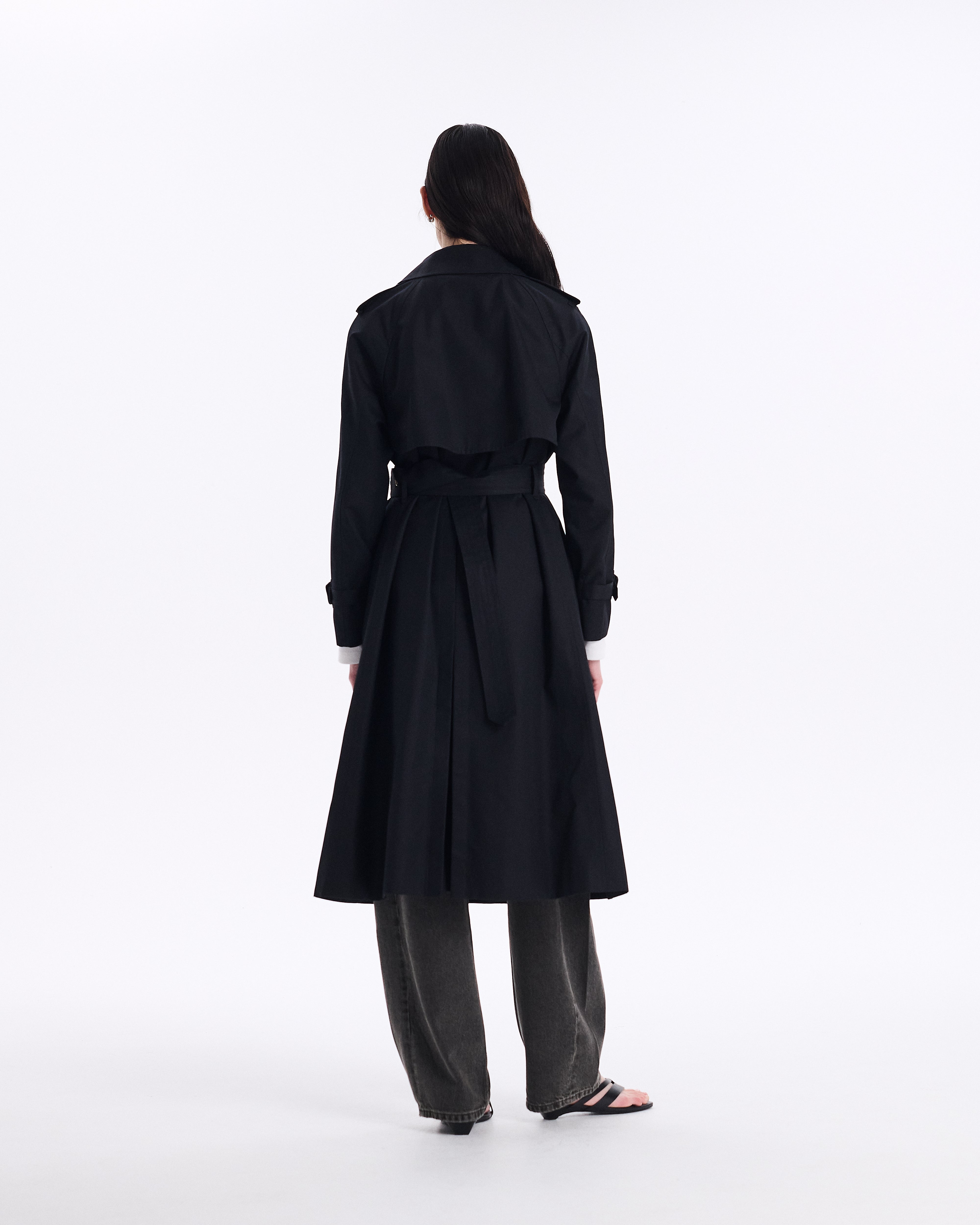 Forrest Gabardine Double Breasted Trench Coat
