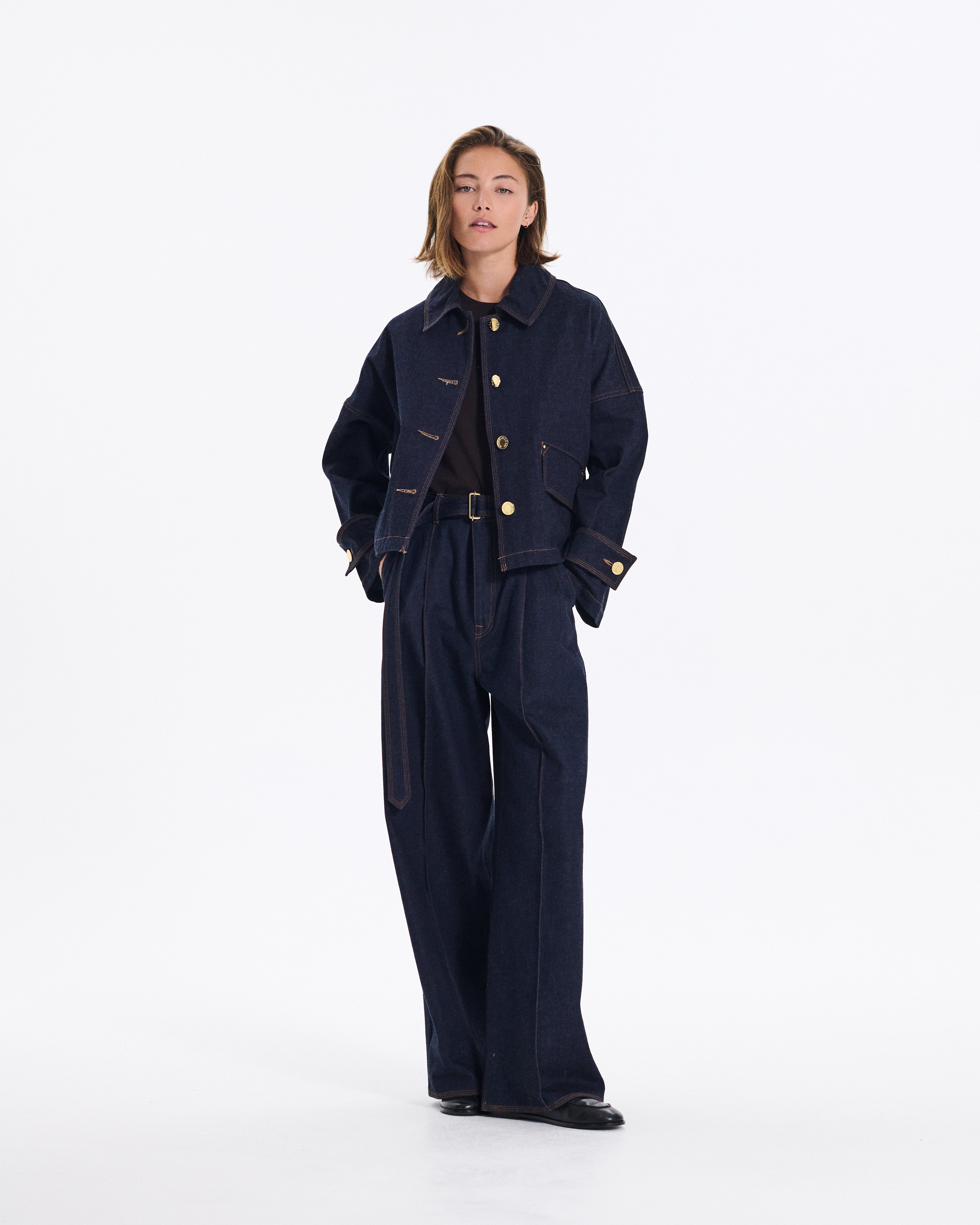 Humbie Short Indigo Denim Jacket
