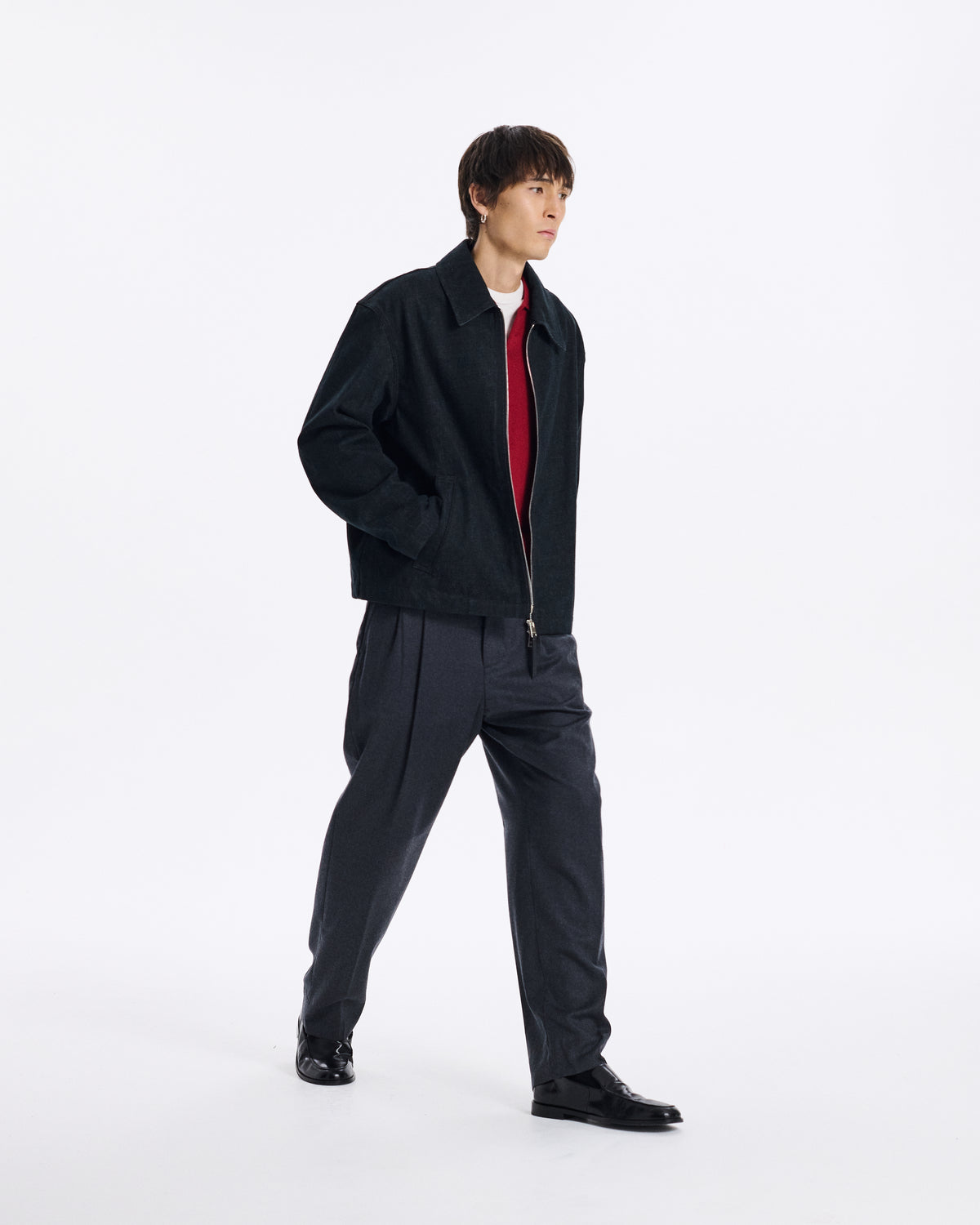 Birgham Denim Zip-up Jacket