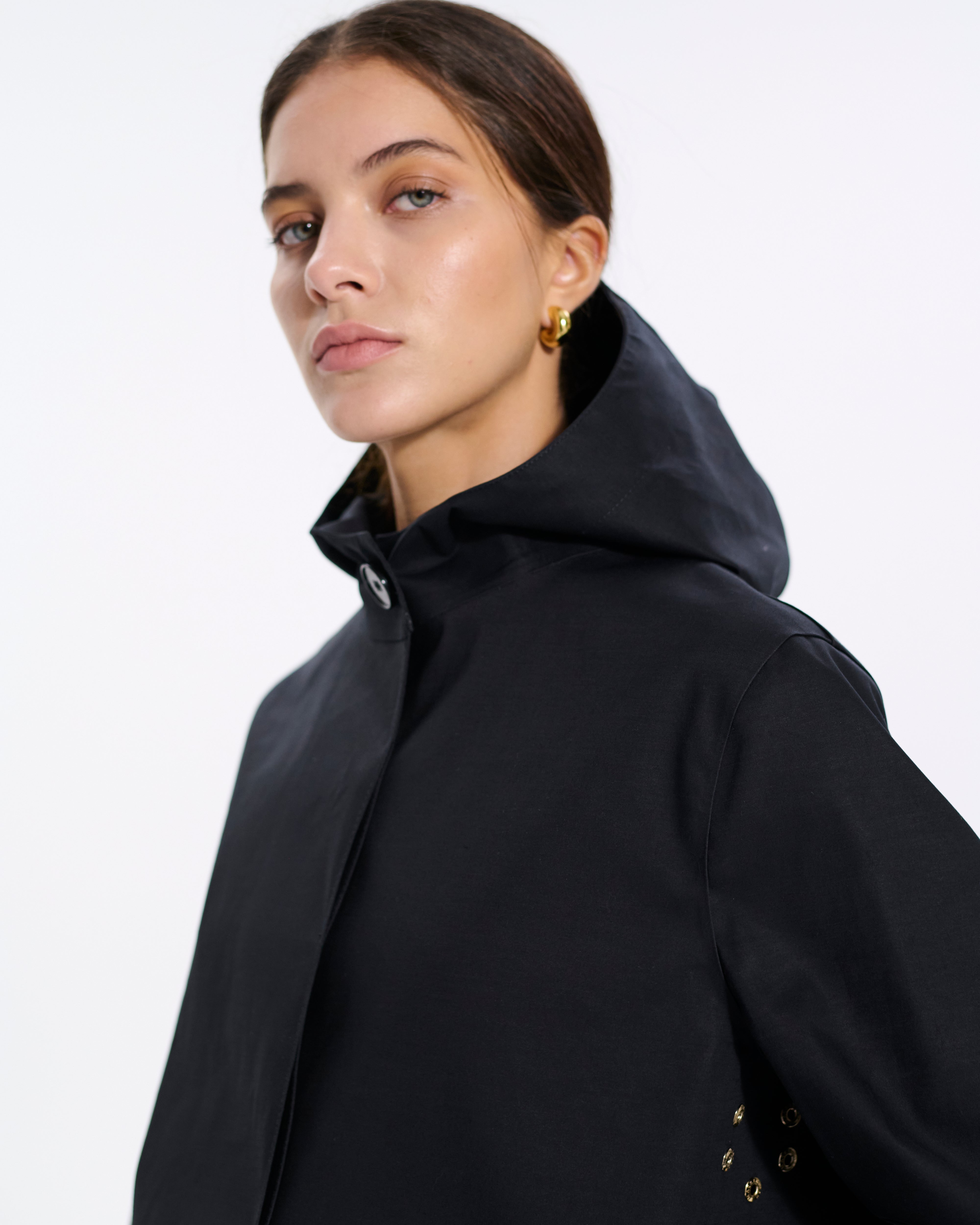 Watten Rubberised Hooded 3/4 Length Coat