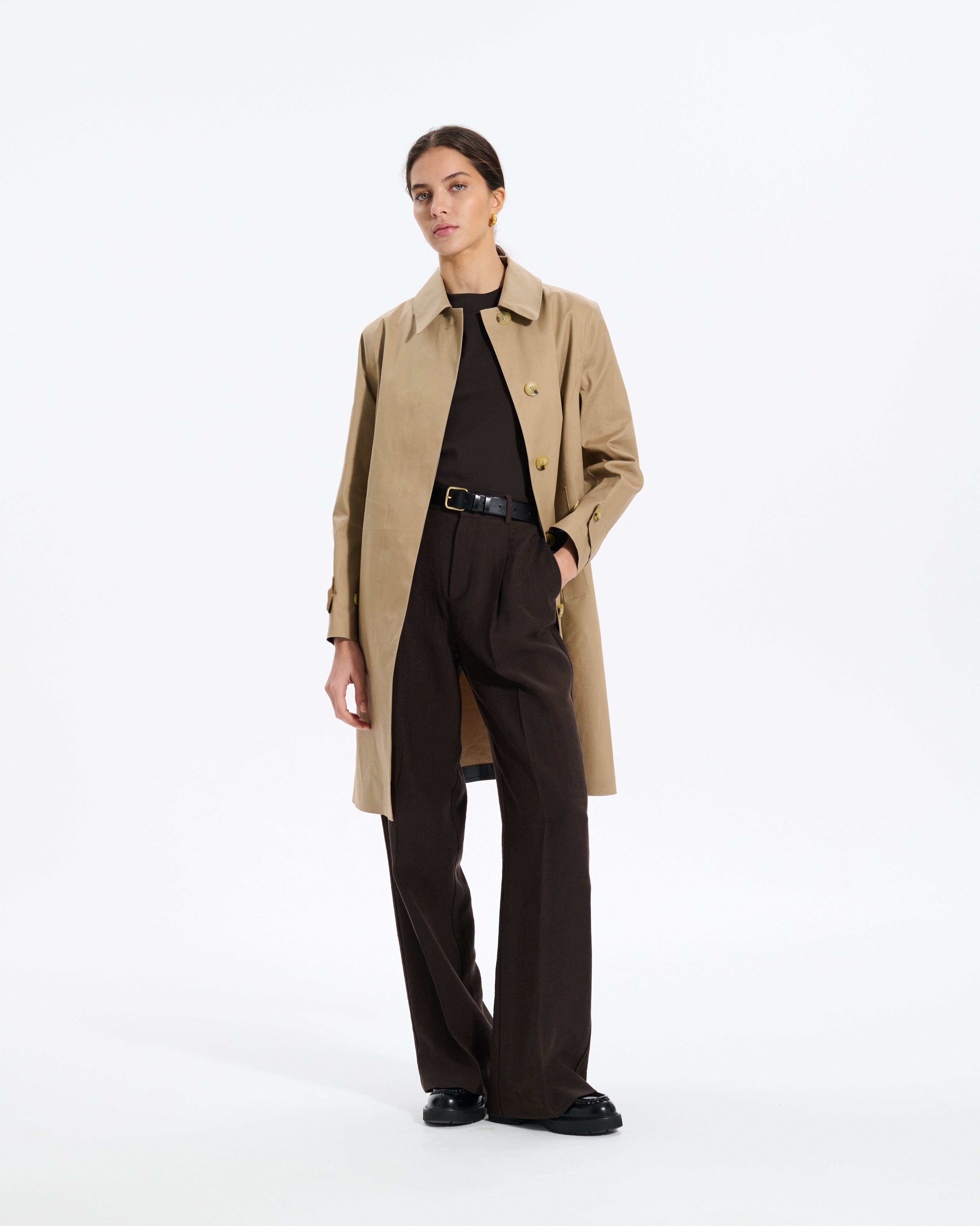 Banton Rubberised 3/4 Length Coat