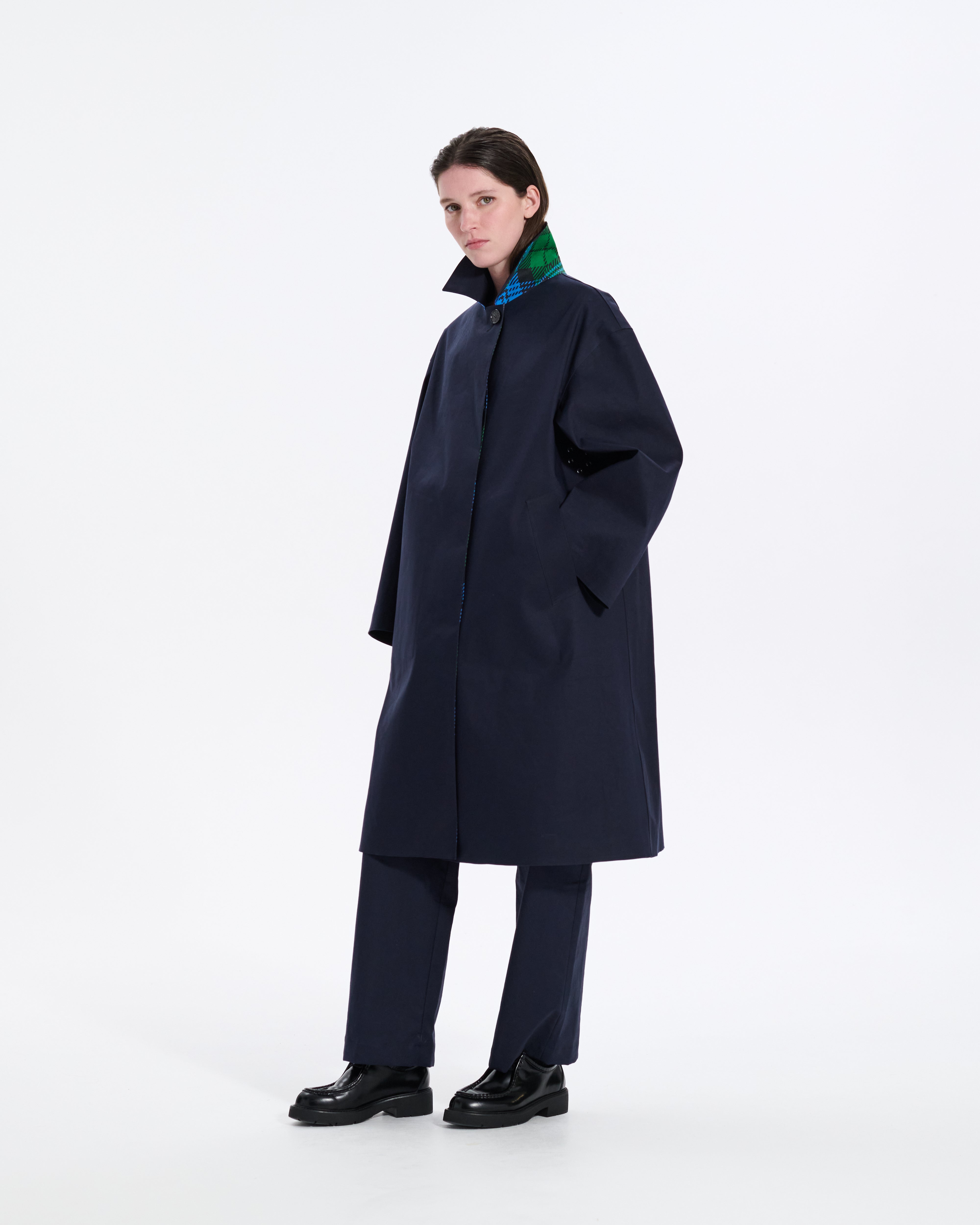 Maree Reversible Rubberised Coat
