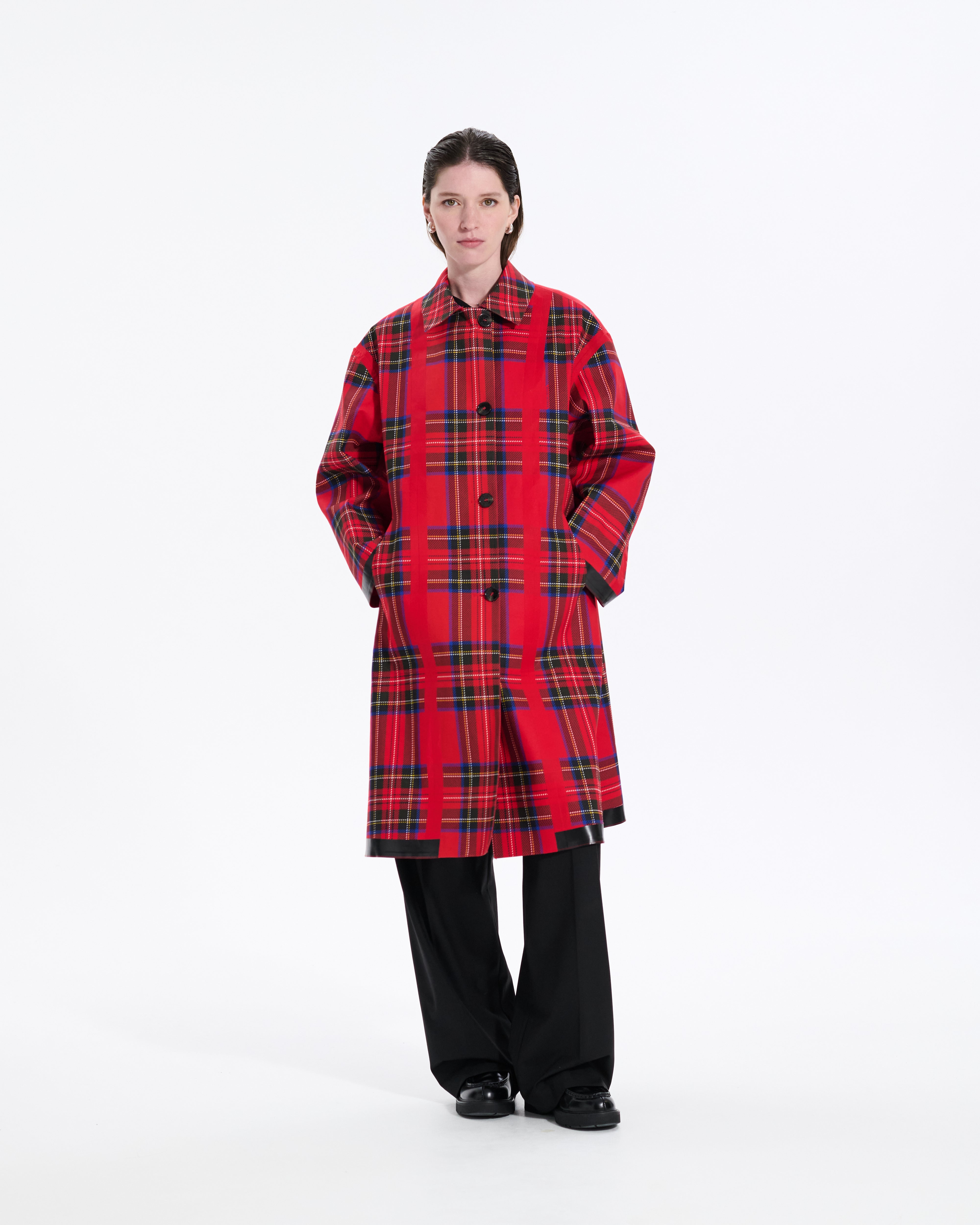 Maree Reversible Rubberised Coat