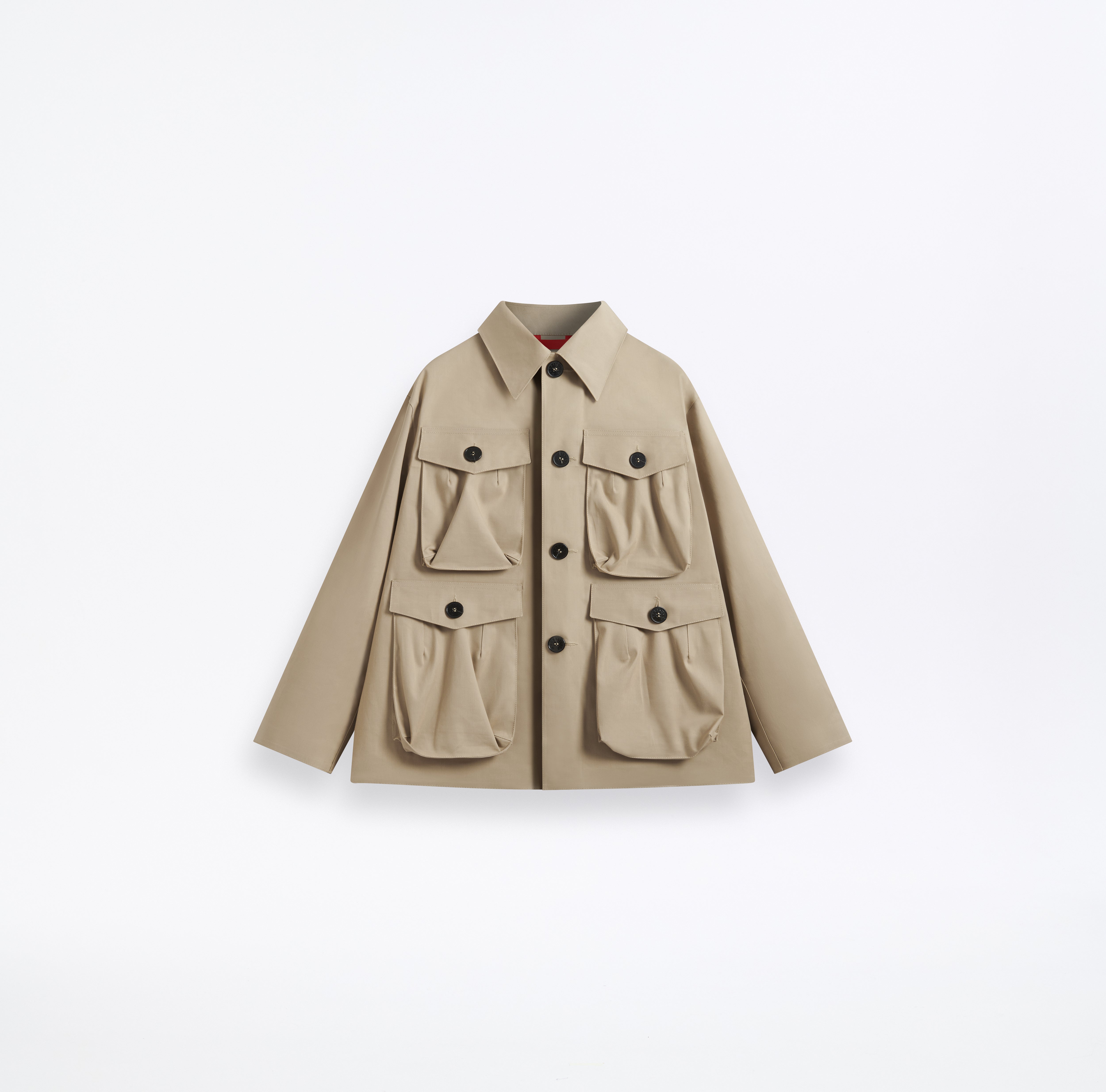 Frank Unisex Rubberised Utility Jacket Woman Fawn