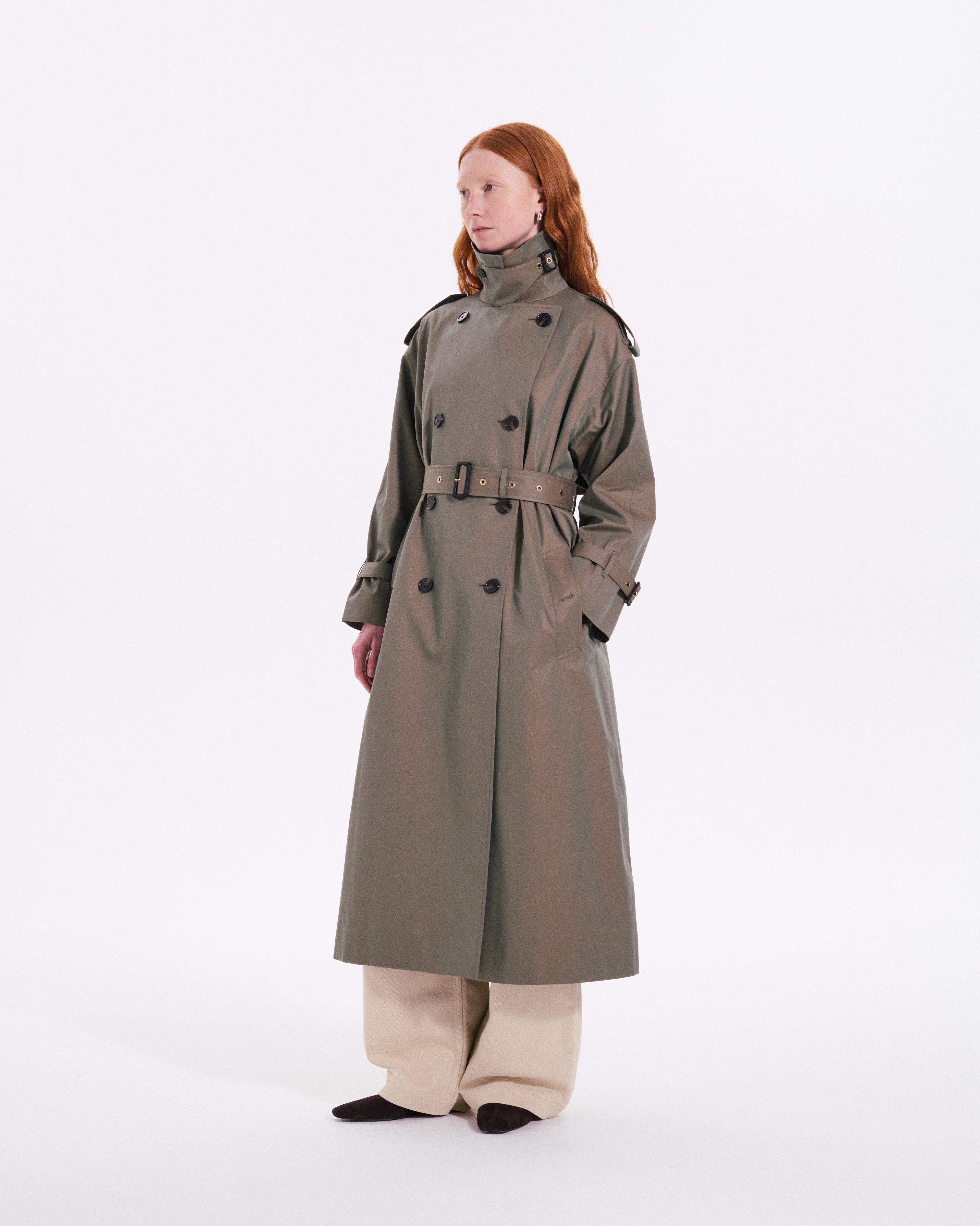 Buckholm Gabardine Double Breasted Trench Coat