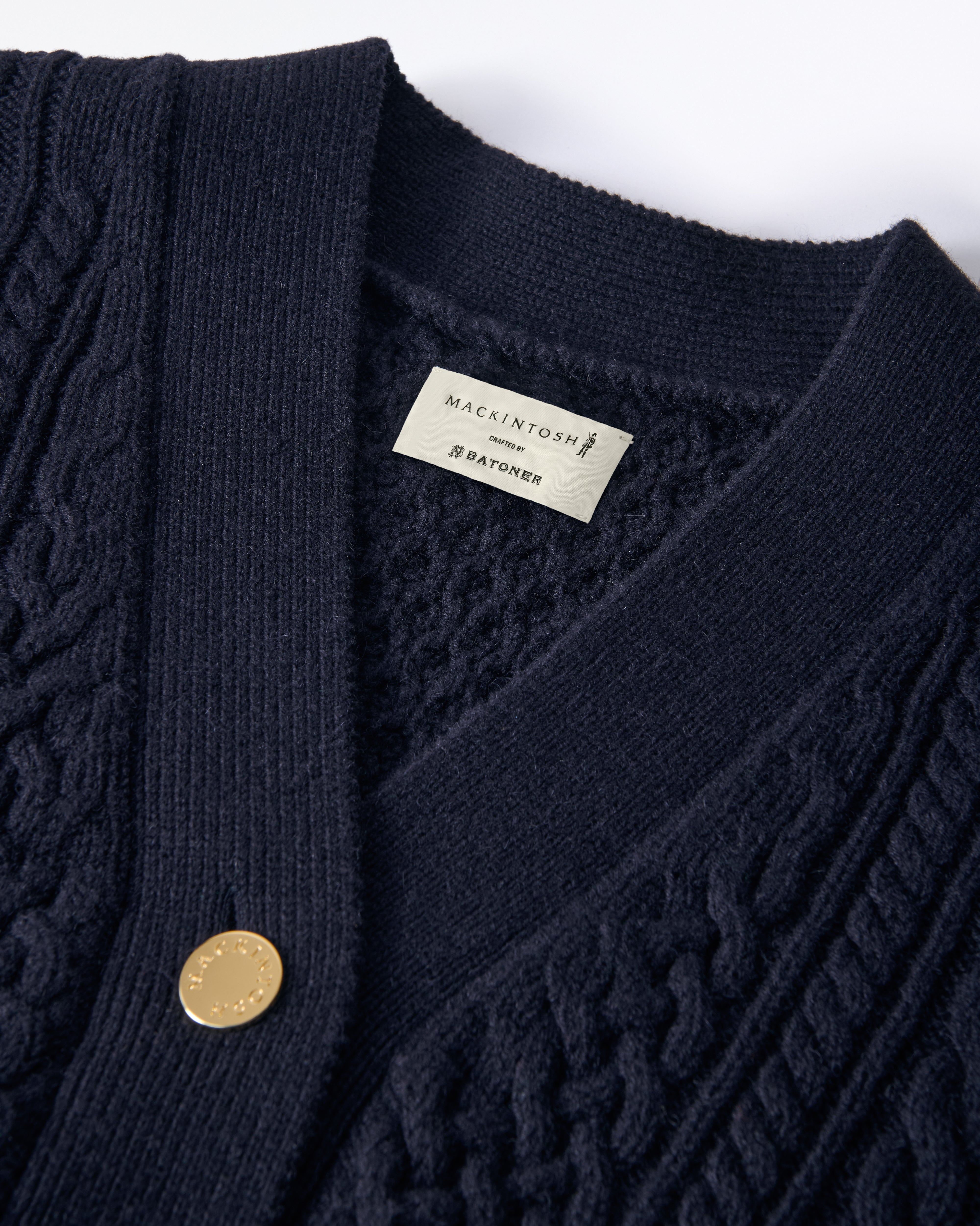 ⭐️新品⭐️ MACKINTOSH LONDON ネイビー カーディガン　Ｌ MACKINTOSH LONDON（マッキントッシュ ロンドン） カーディガン 「婦人