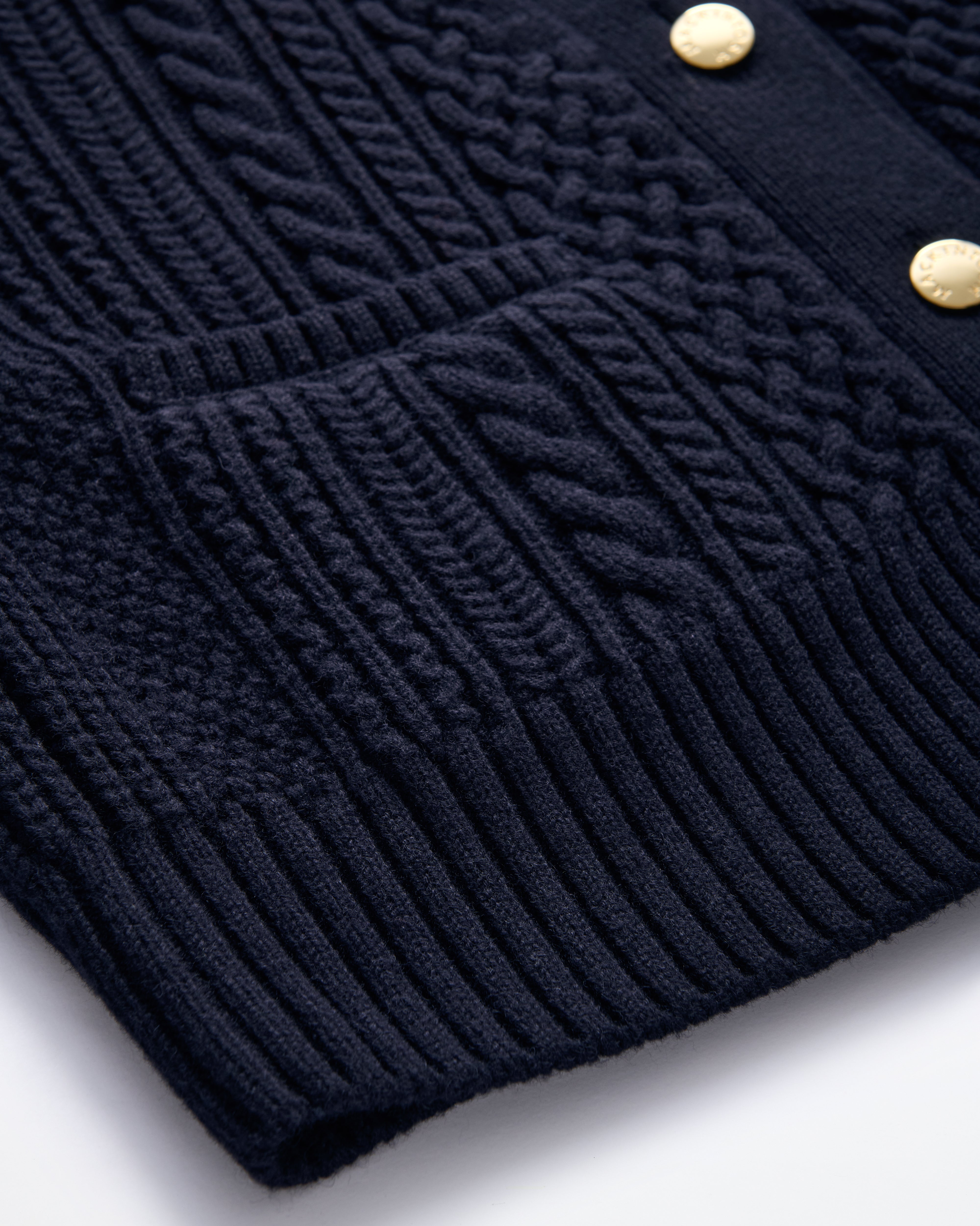 ウィメンズ MACKINTOSH crafted by BATONER ケーブルカーディガン