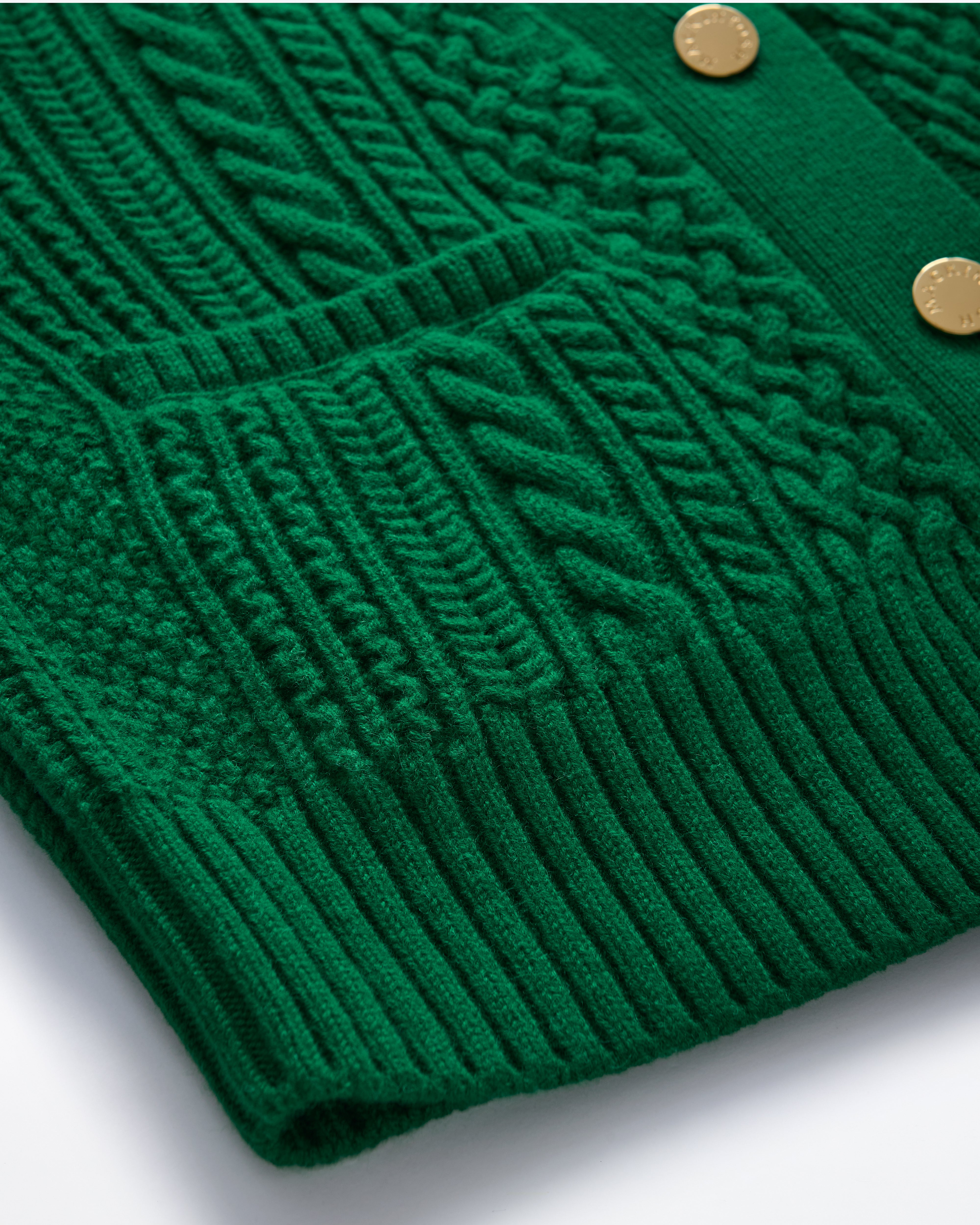 MACKINTOSH CRAFTED by BATONER カーディガン ウィメンズ MACKINTOSH crafted by BATONER ケーブルカーディガン