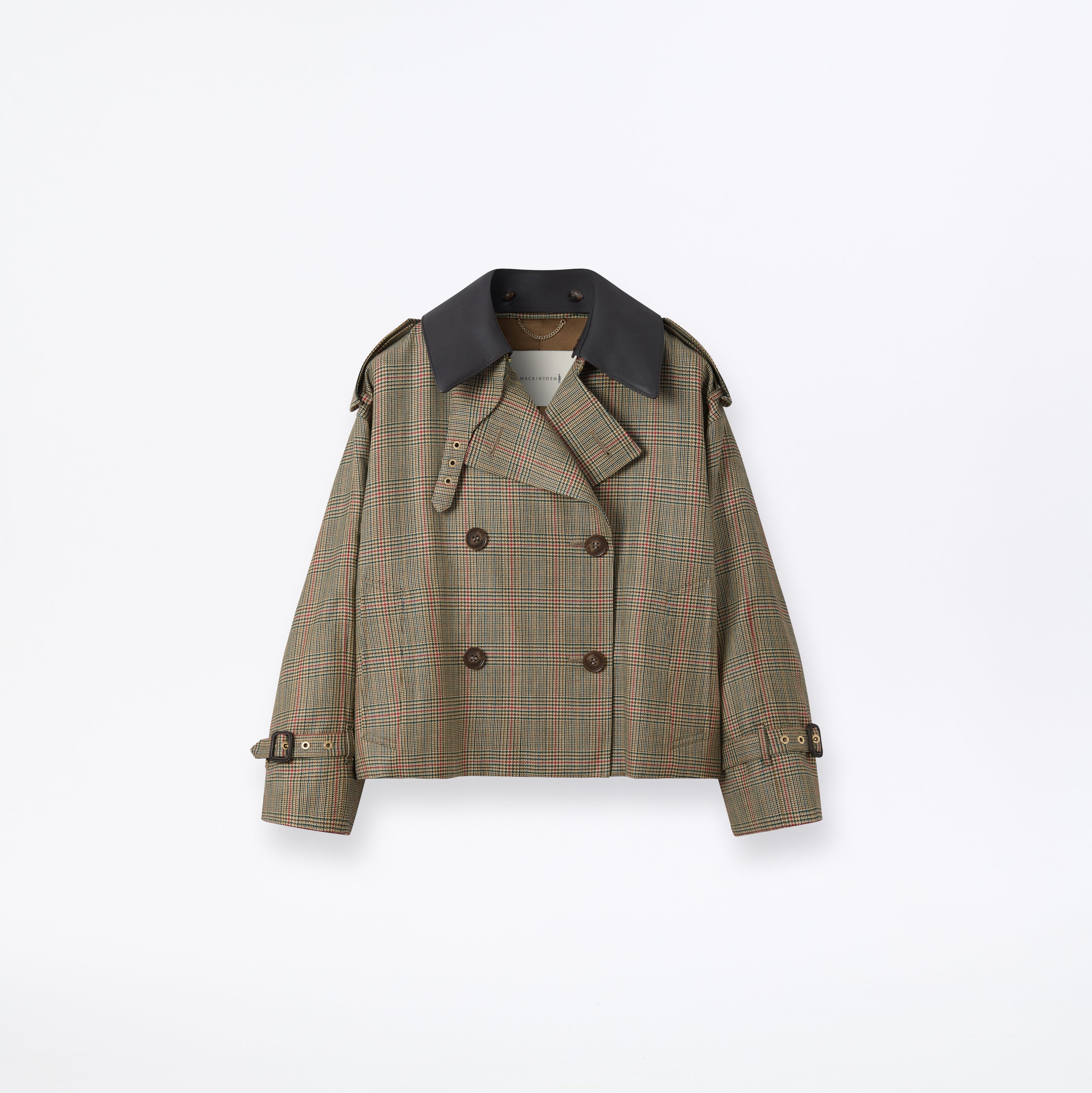 Eyemouth Wool Double Breasted Short Trench Coat