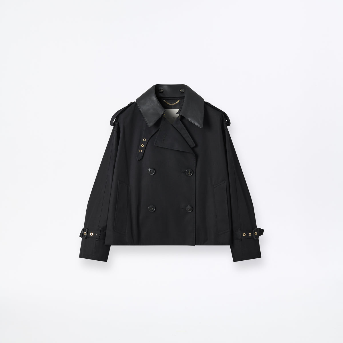 Eyemouth Gabardine Double Breasted Short Trench Coat