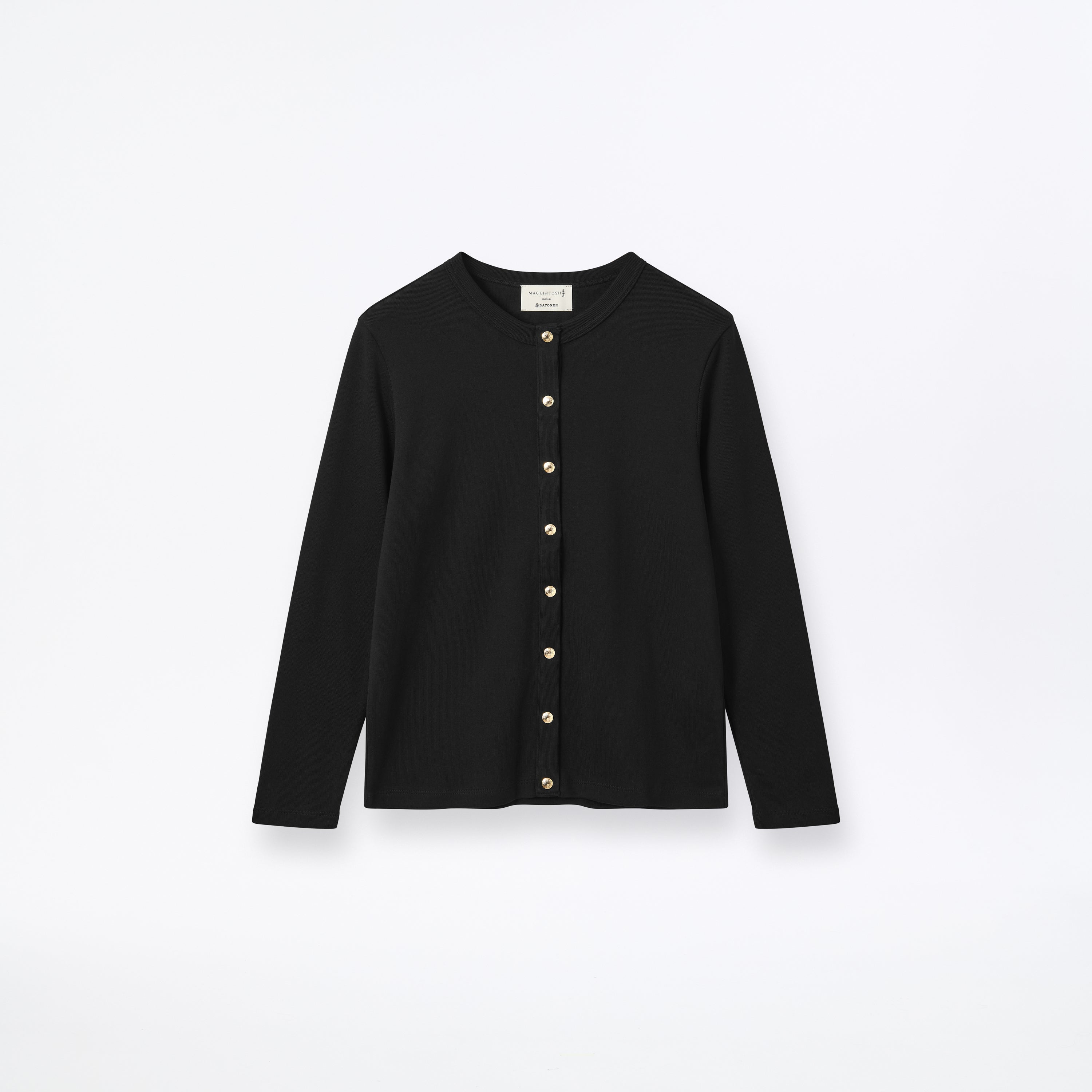 Fine Rib Cotton Cardigan