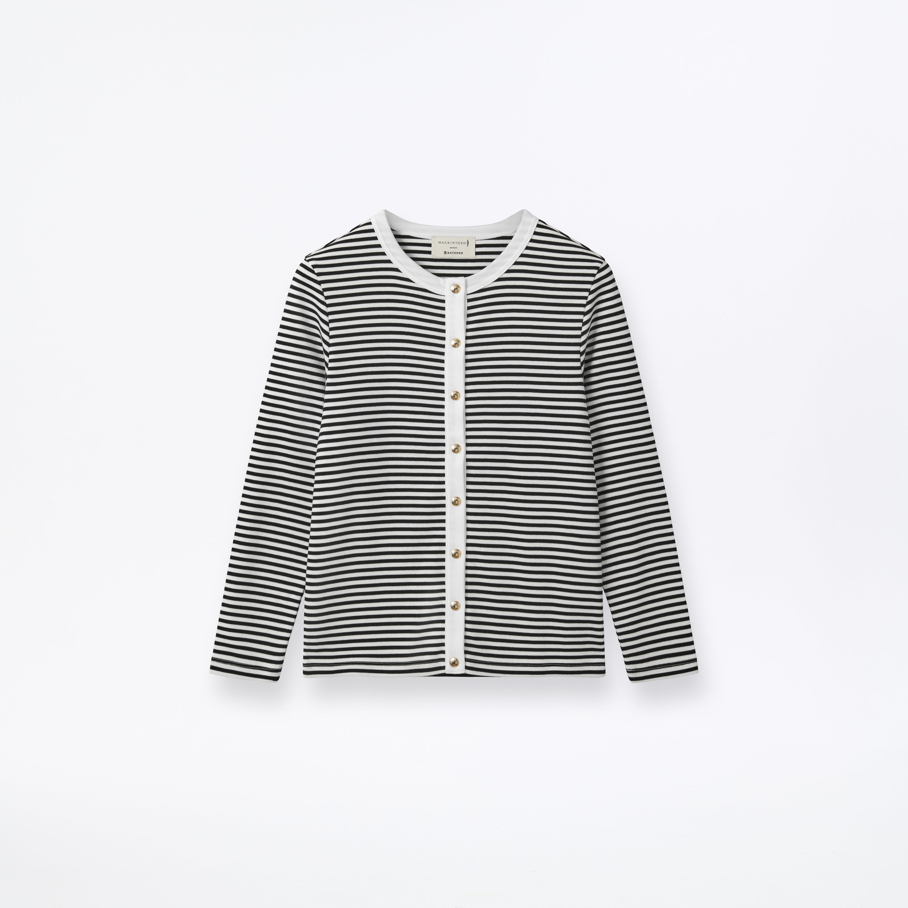 Fine Rib Cotton Cardigan